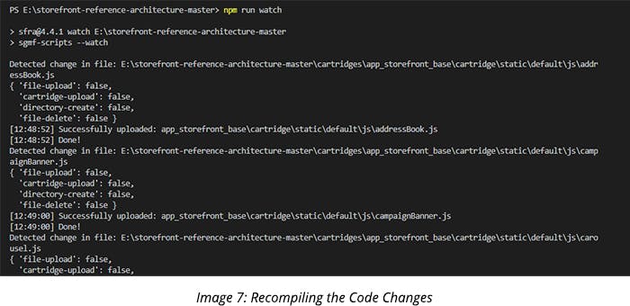 Recompiling the Code Changes