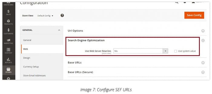 Configure SEF URLs