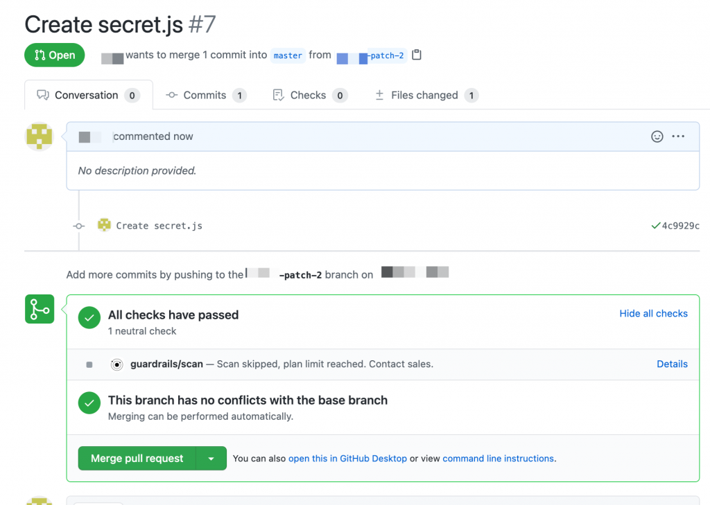 GitHub Pull Request Check Enhancement - GuardRails