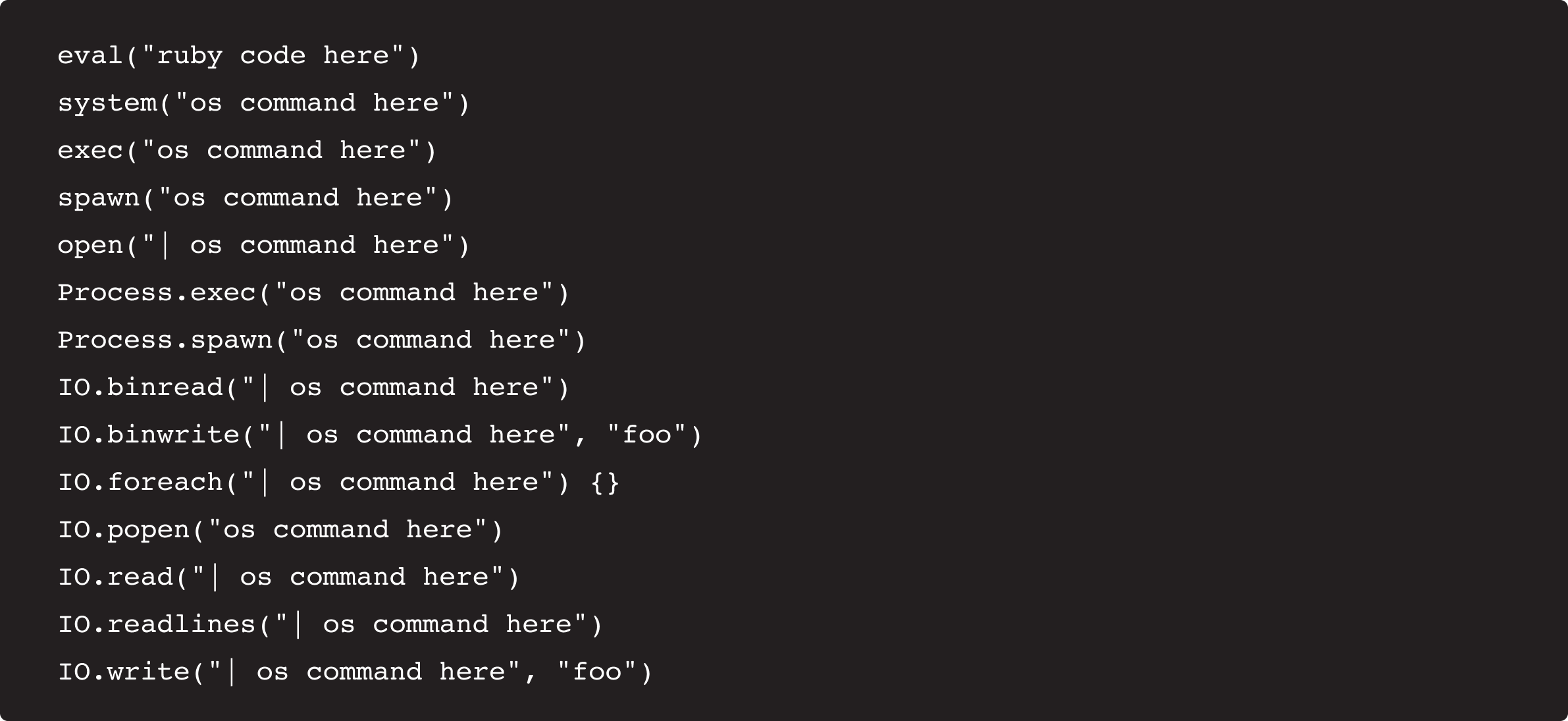 Ruby Code