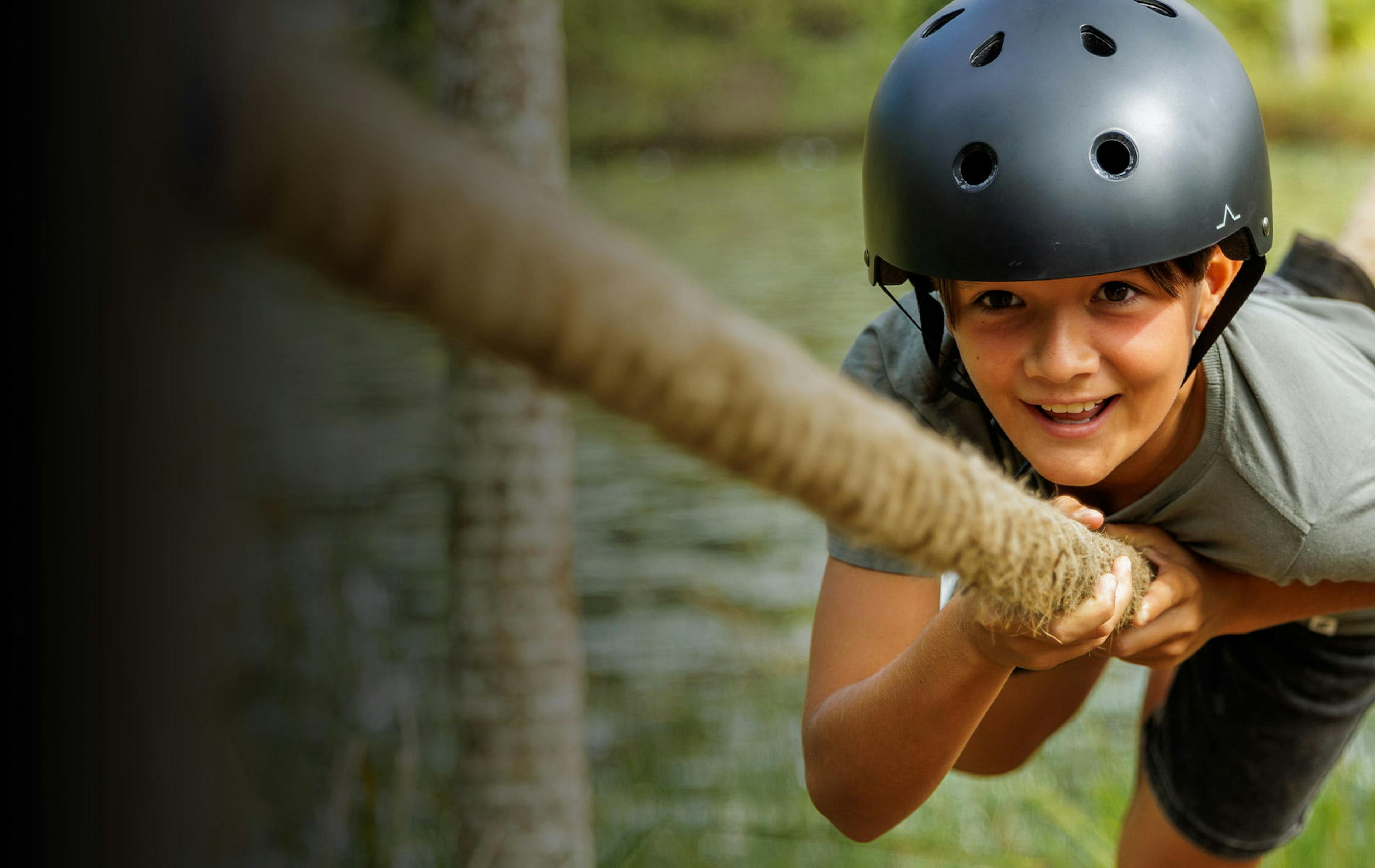 Bear Grylls activity at NRMA park