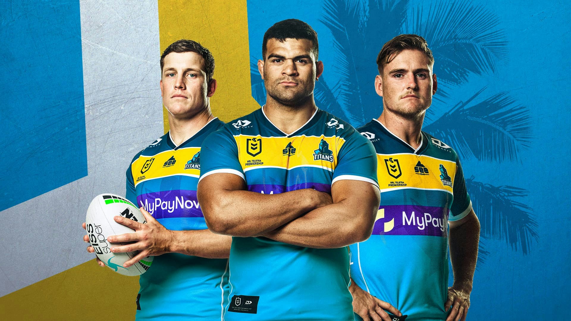 Gold Coast Titans showing the new brand