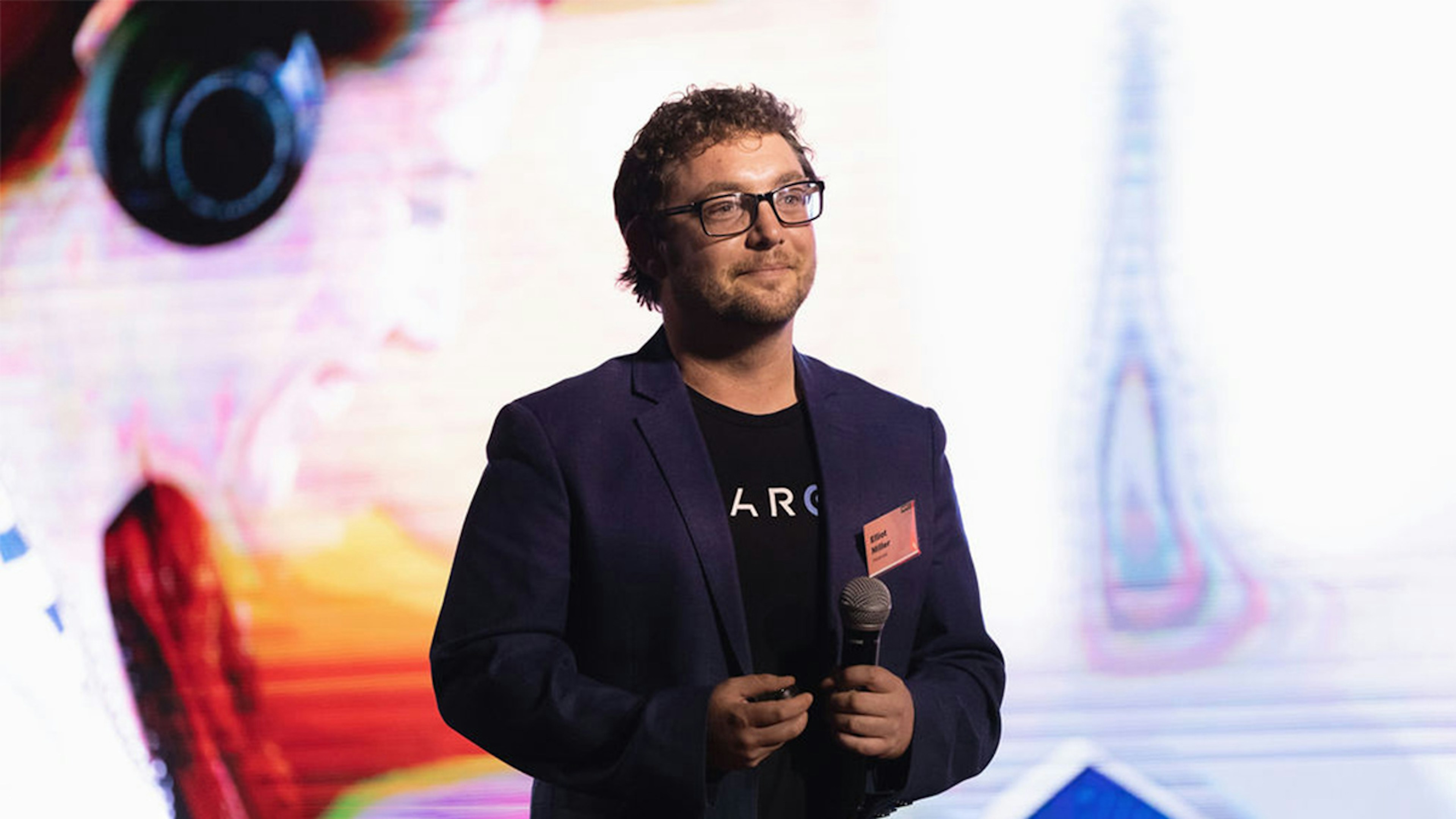 Elliot Miller's award speech on stage