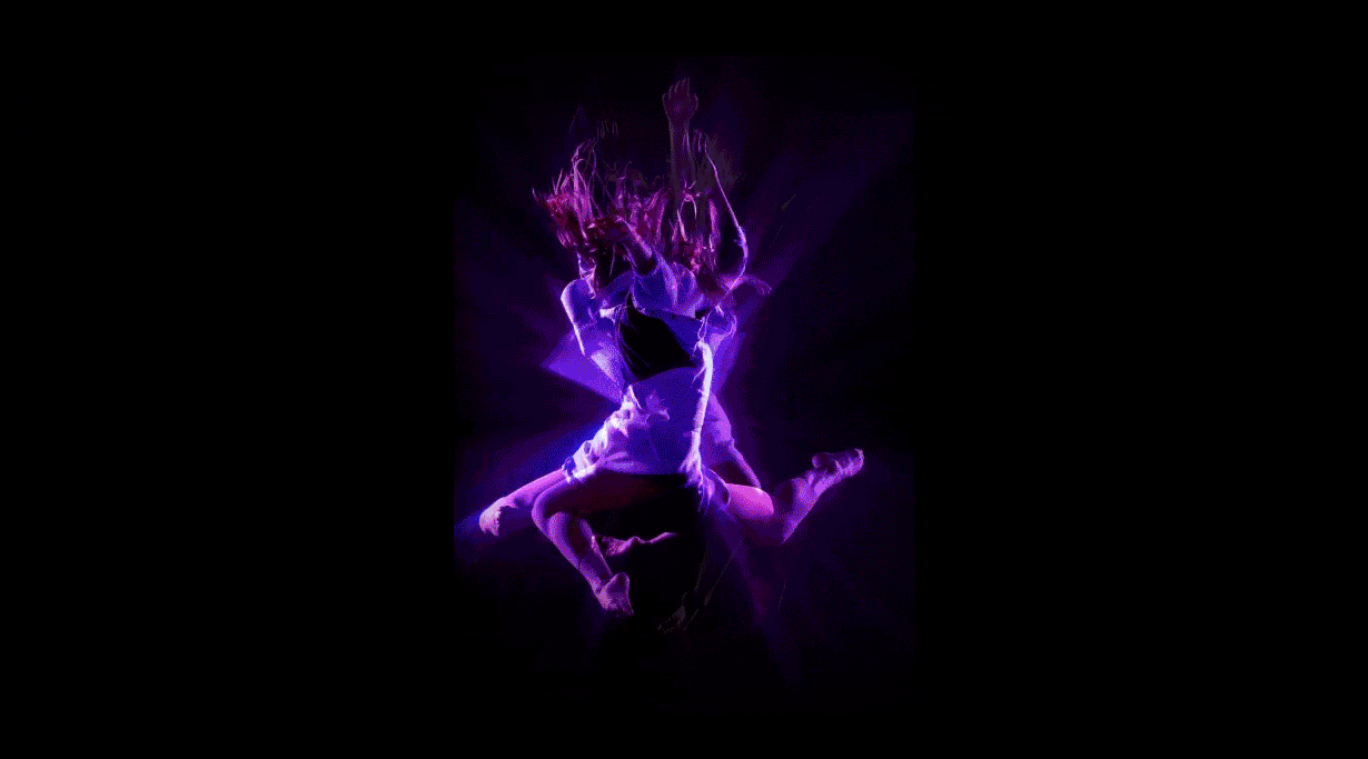 Girl dancing in motion at the Bleach Festival