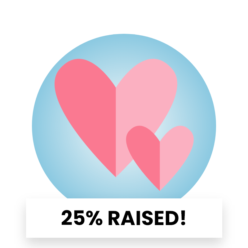 25% raised achievement unlocked