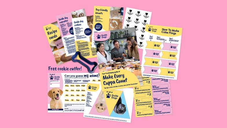 Make Every Cuppa Count pack fundraising pack image, including text that says free cookie cutter!