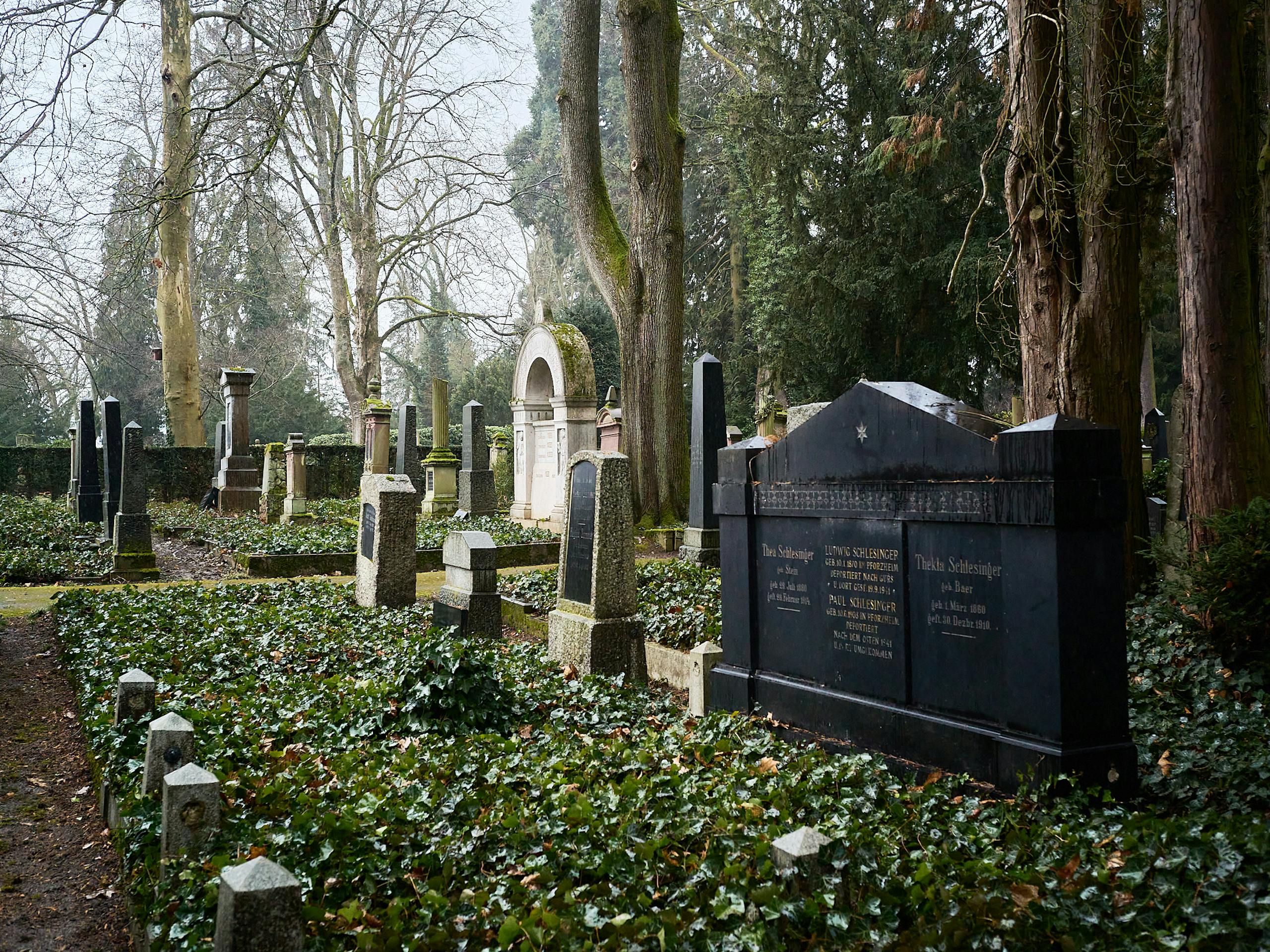 Hauptfriedhof Cemetary, Pforzheim, Germany, February 23, 2023