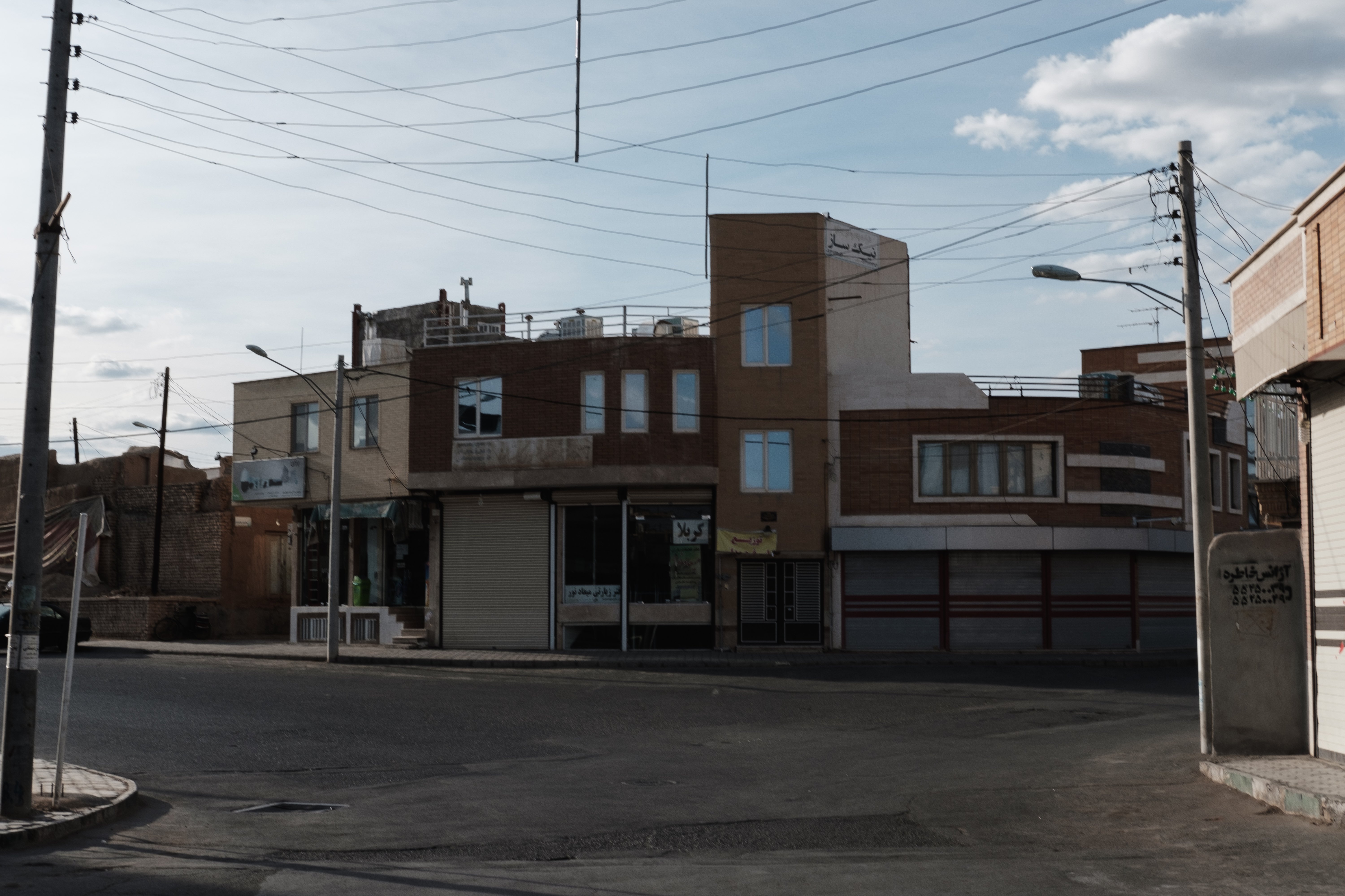 Streetscape in the regional city of Kashan Iran. November 2018 Photograph: Guido van Helten
