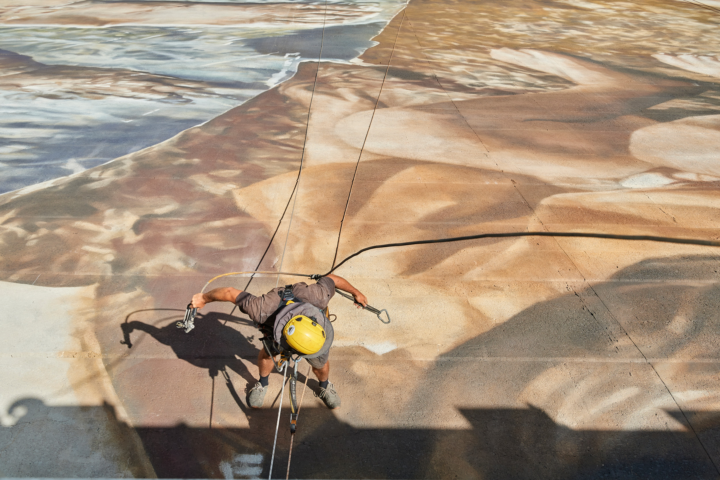 Final week working on the installation, Wellington Dam - Western Australia Frances Andrijich for Australian Geographic