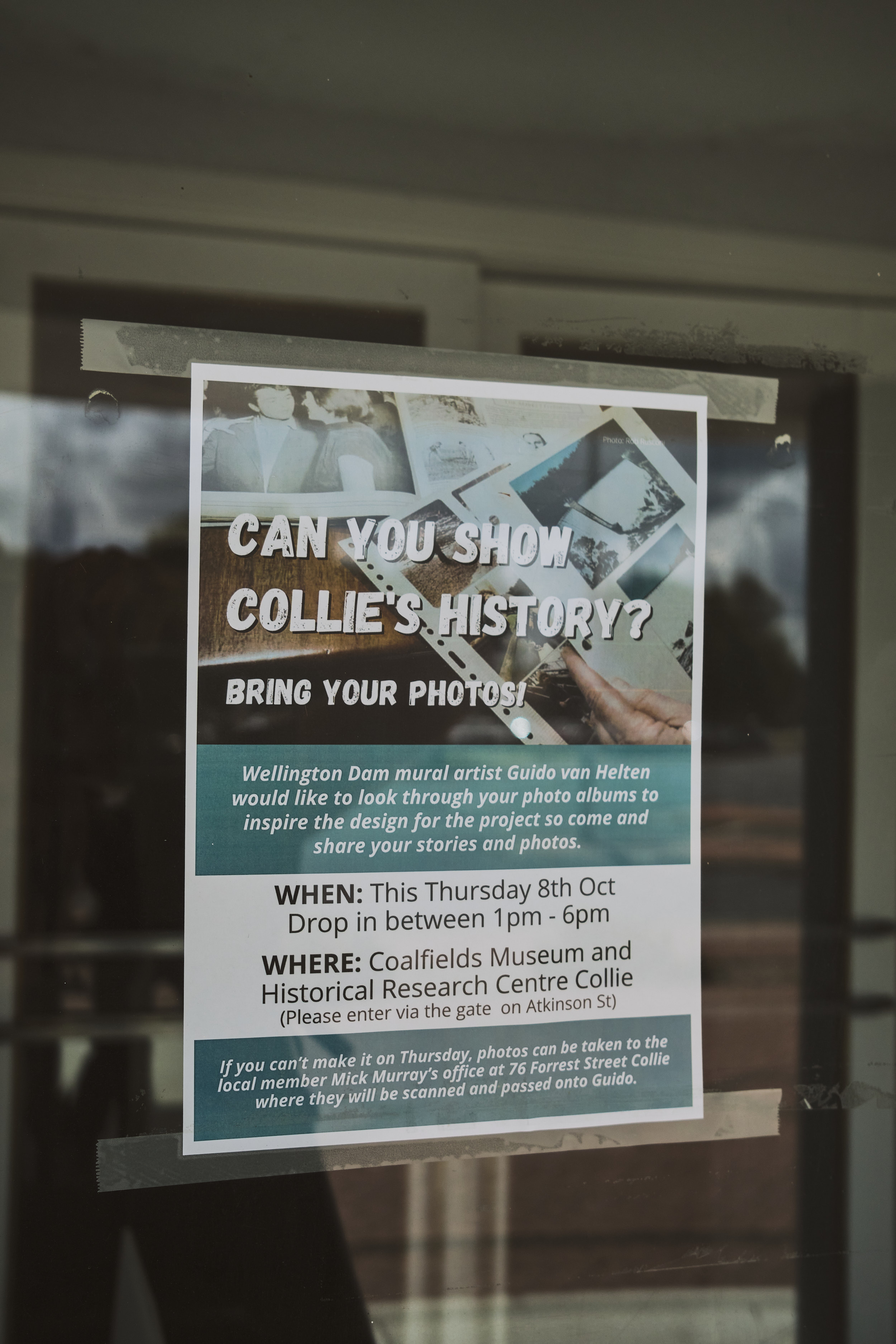 Poster developed while researching the mural design, Western Australia, September 2020 Guido van Helten