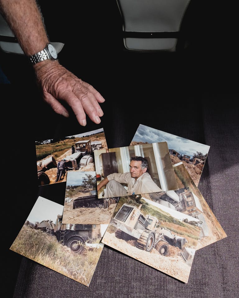 Memories and images shared at the home of Ernie Jeffrees Portland, NSW, Australia. May 2018 Photographs: Guido van Helten