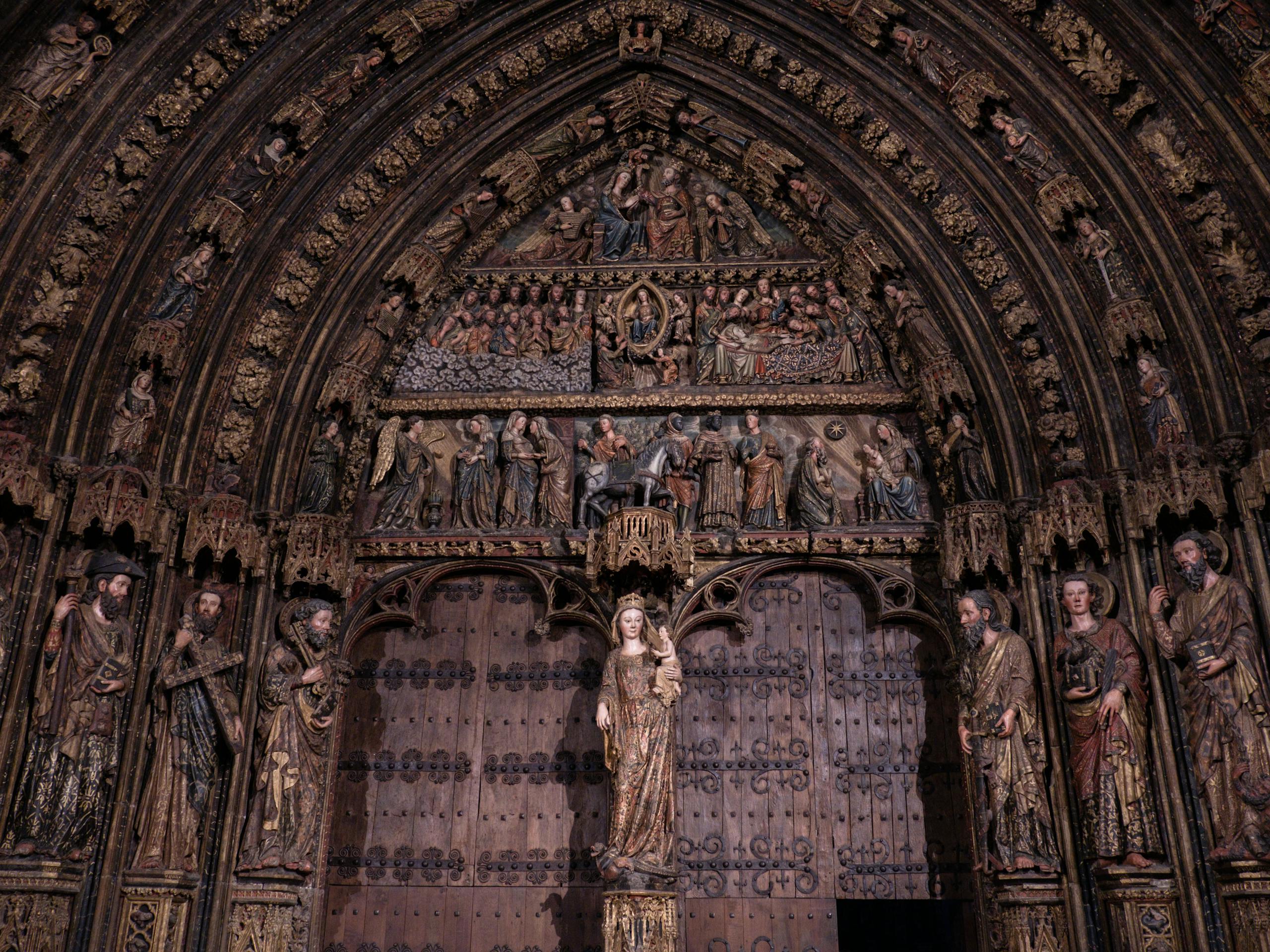 Portico located at the Church of Santa María de los Reyes Rioja Alavesa, Spain. July 2016 Photograph: Guido van Helten
