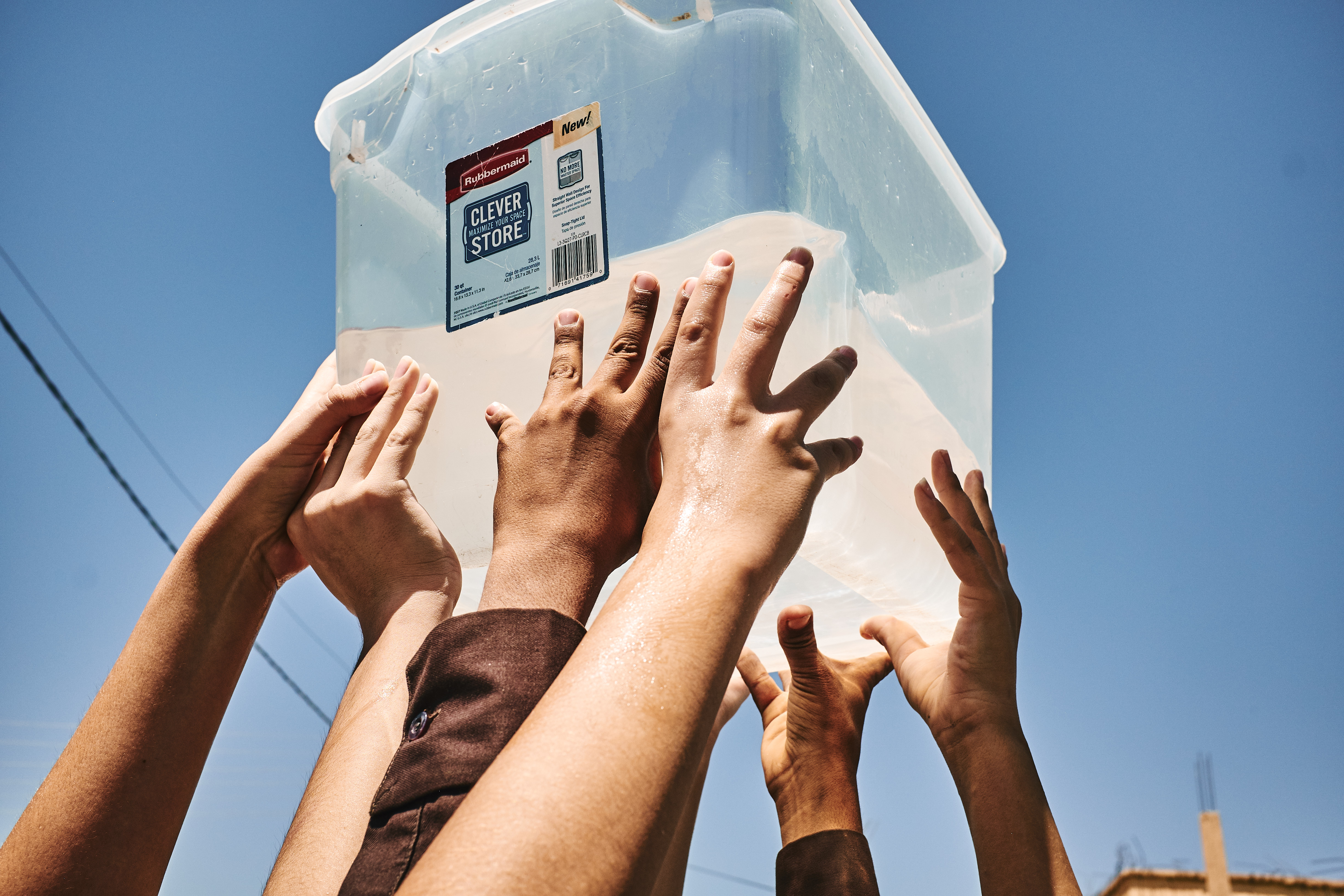 Workshop at Makani School, Azraq, Jordan. August 2019 Photograph: Guido van Helten