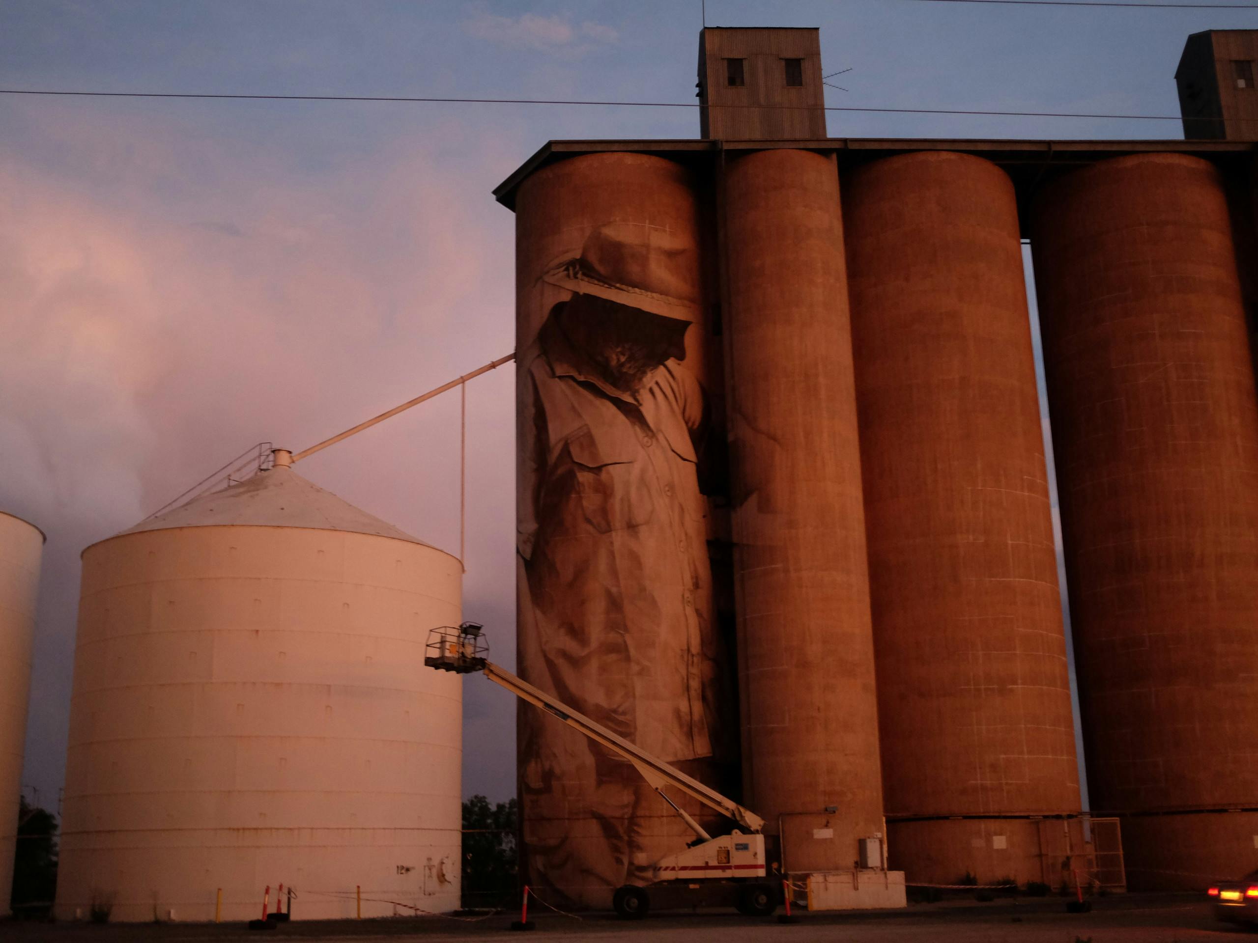 Work in Progress, Brim, Victoria, Australia. December 2015. Photograph: Guido van Helten