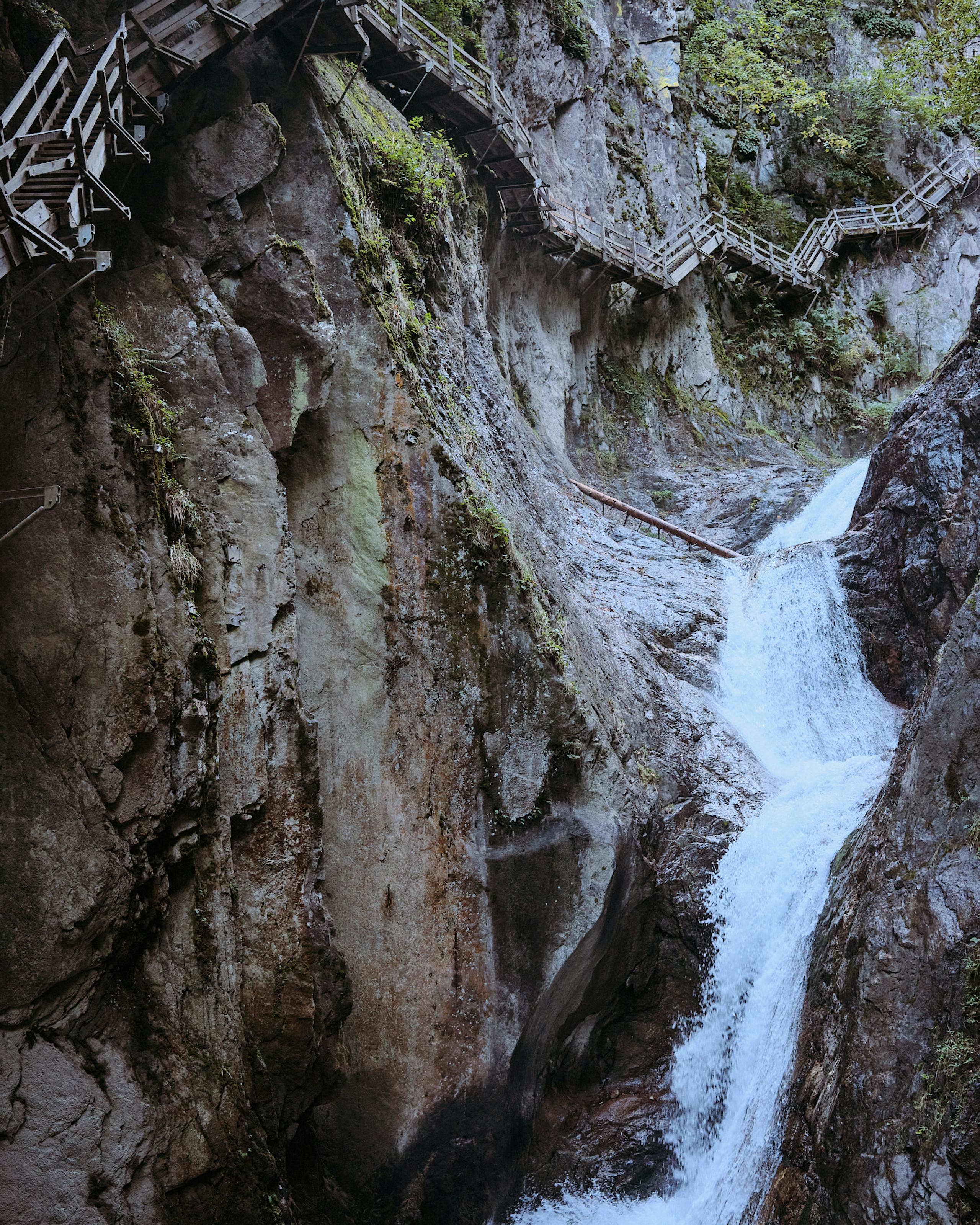 Colour studies of the Valais region - the Gorges Du Trient, Canton of Valais/Wallis, Switzerland. October 2021