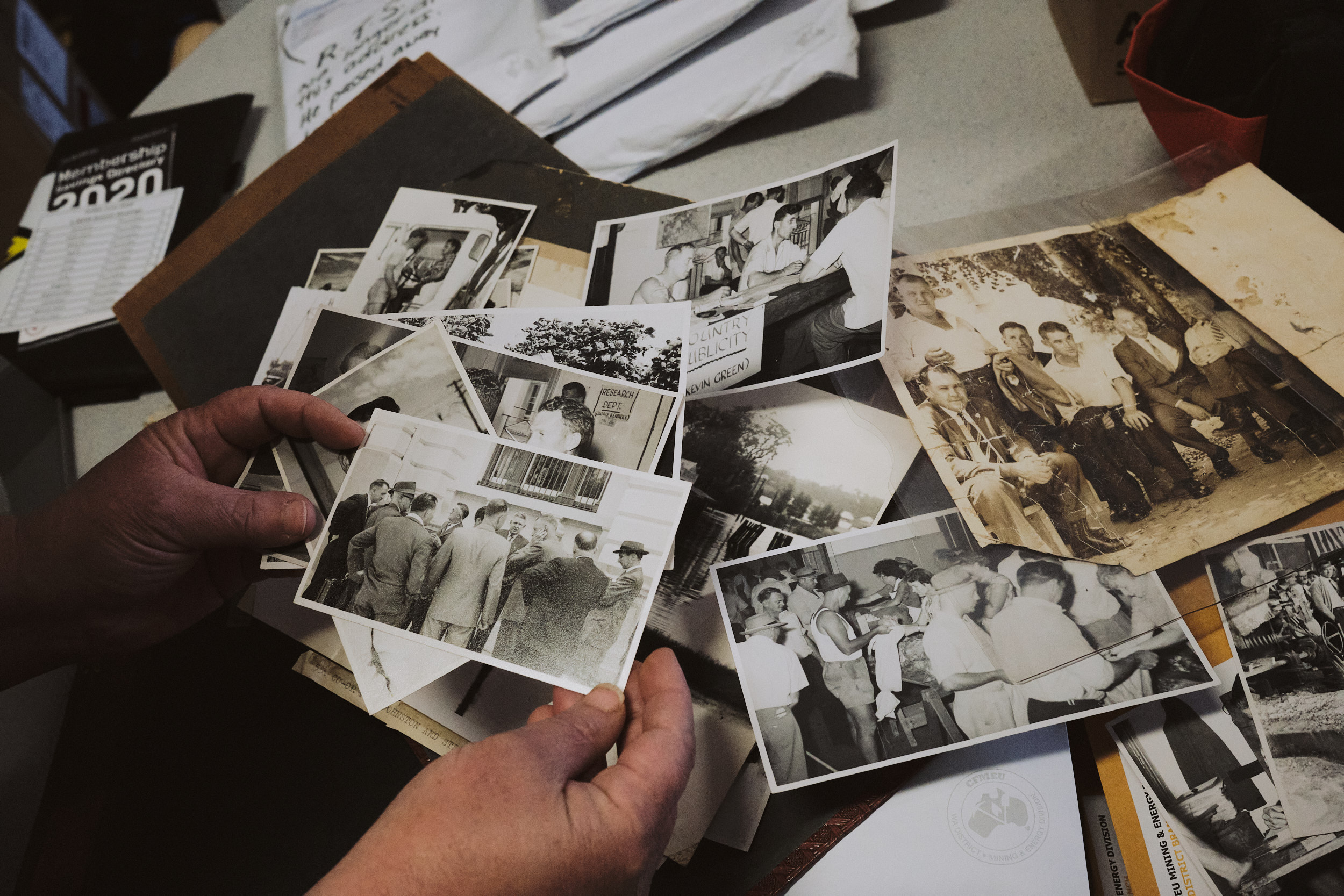 Photographs at the Collie Mineworkers Institute, Western Australia, September 2020 Guido van Helten