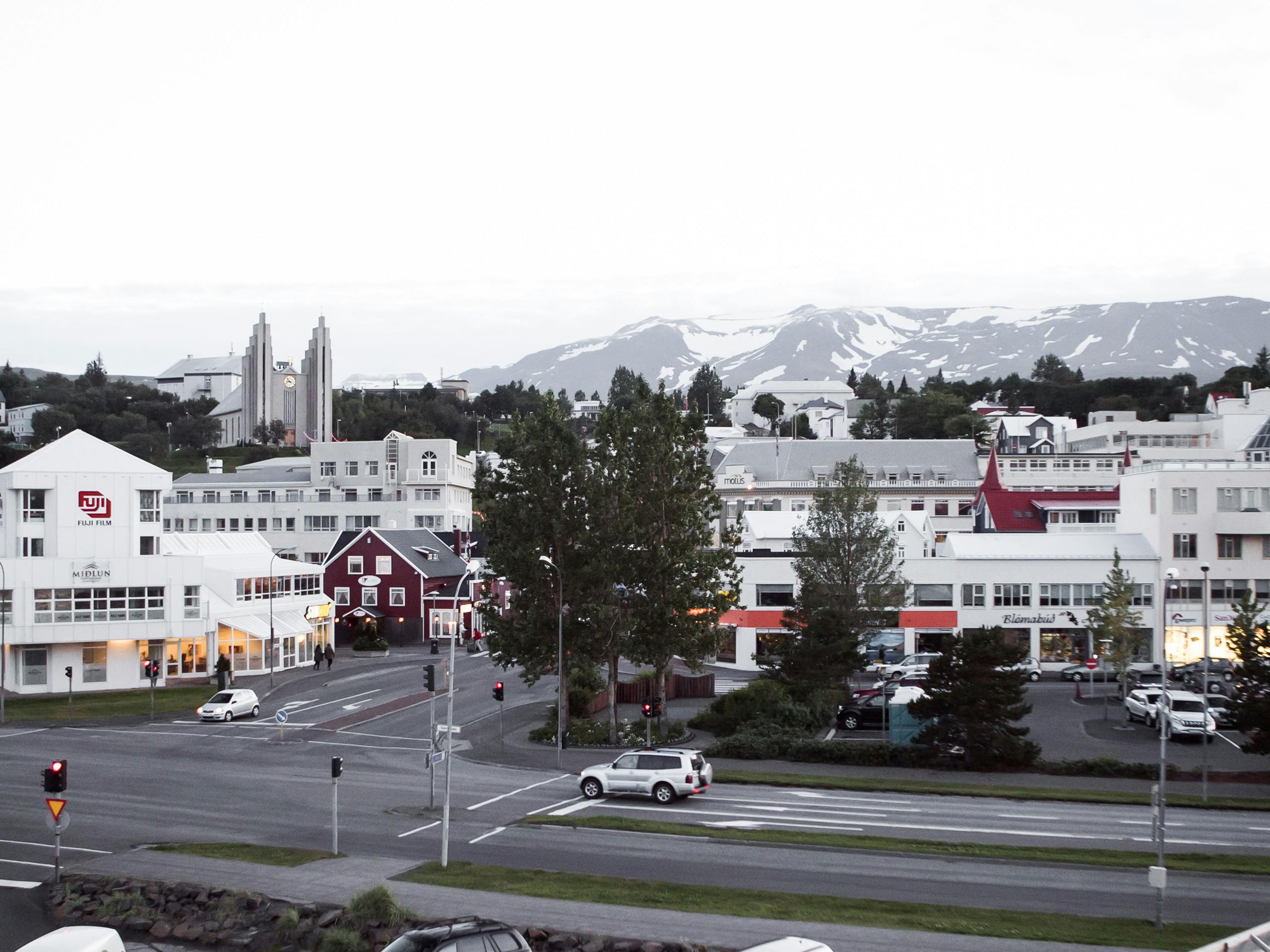 The town of Akureyri Iceland. August 2015 Photograph: Selina Miles