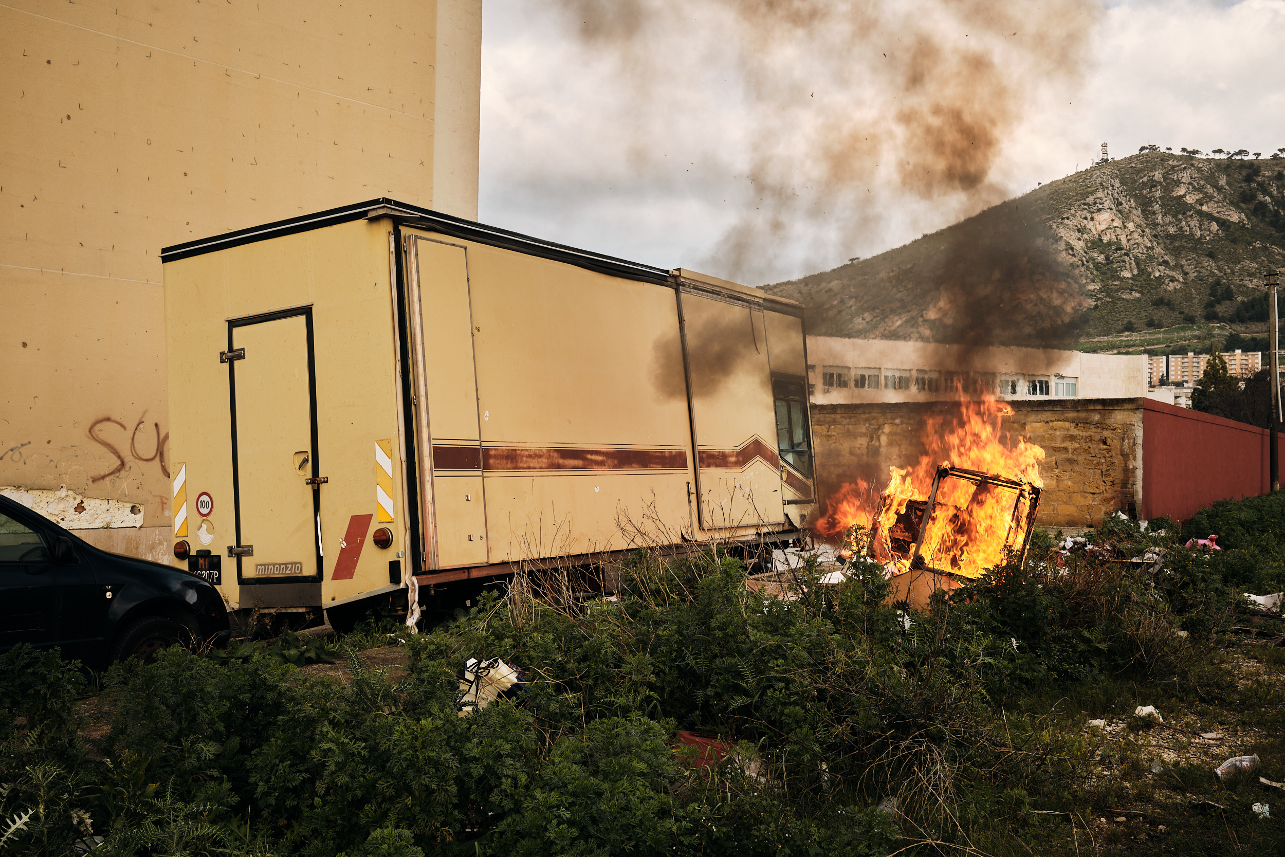 Institute of Public Housing ICP at Trapani-Milo, Sicily. January 2021