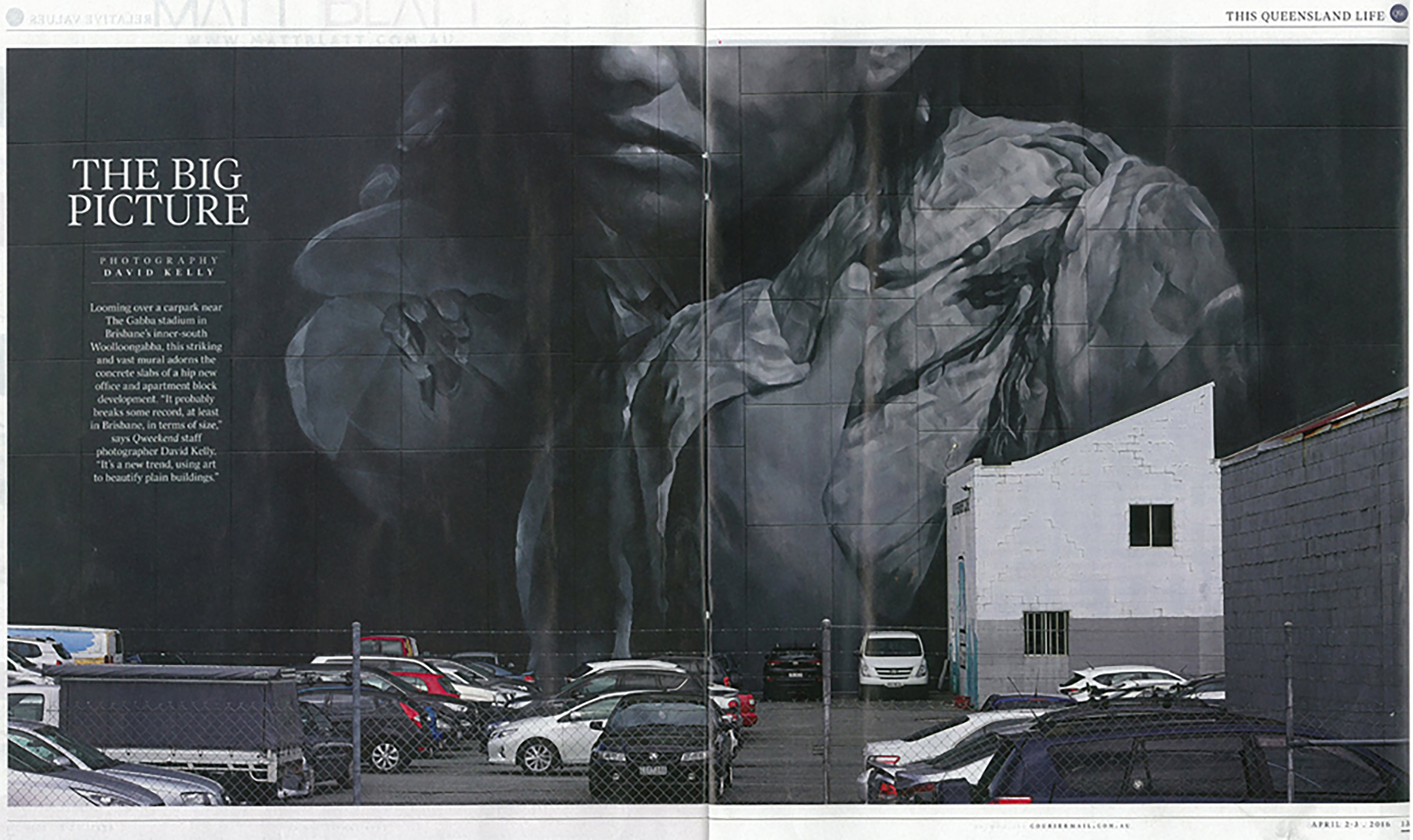 Completed work for BSAF Brisbane, Queensland, Australia. April 2016 Photograph: David Kelly