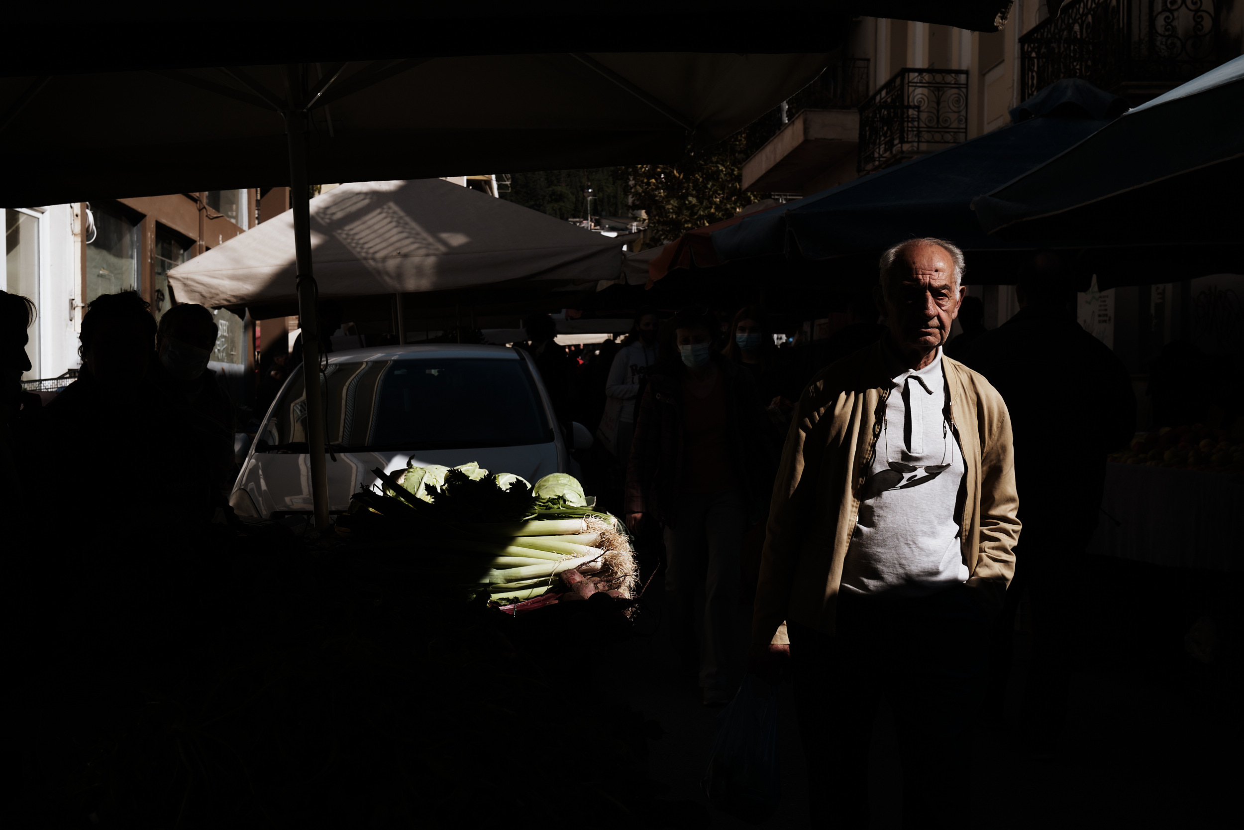 Marketplace, Patras, Greece. November 2021