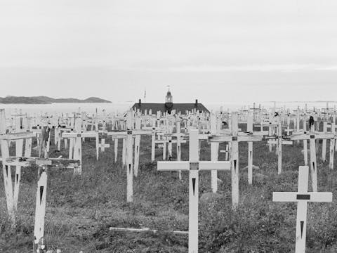 Cemetary Nuuk, Greenland. September 2014 Photograph: Guido van Helten