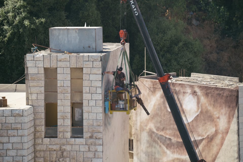 Work in progress, Ajloun, Jordan. August 2019 Photograph: Emad Rashidi