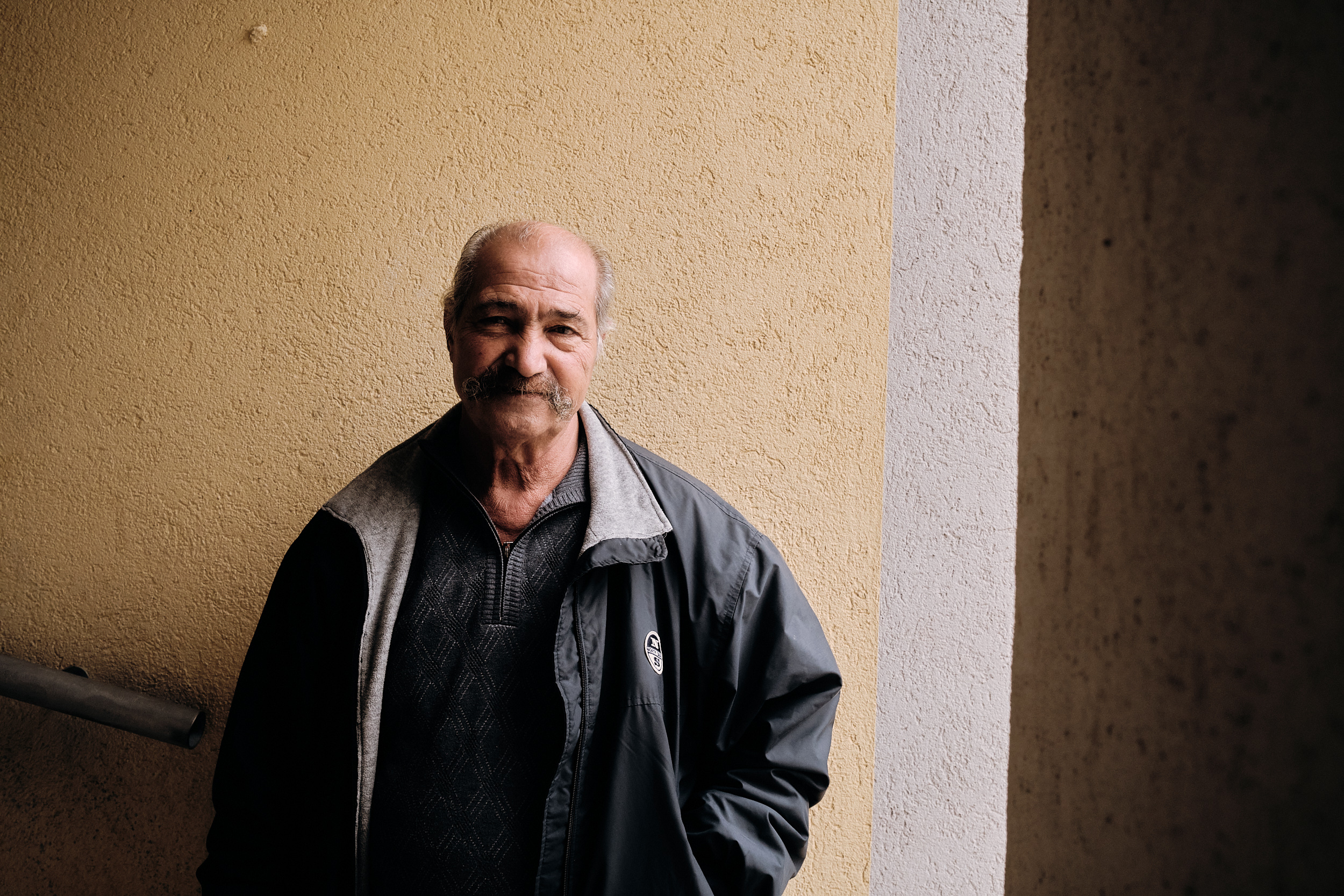 Residents of the Instituto Case Popolari (Institute of Public Housing ICP) at Trapani-Milo, Sicily. December 2021
