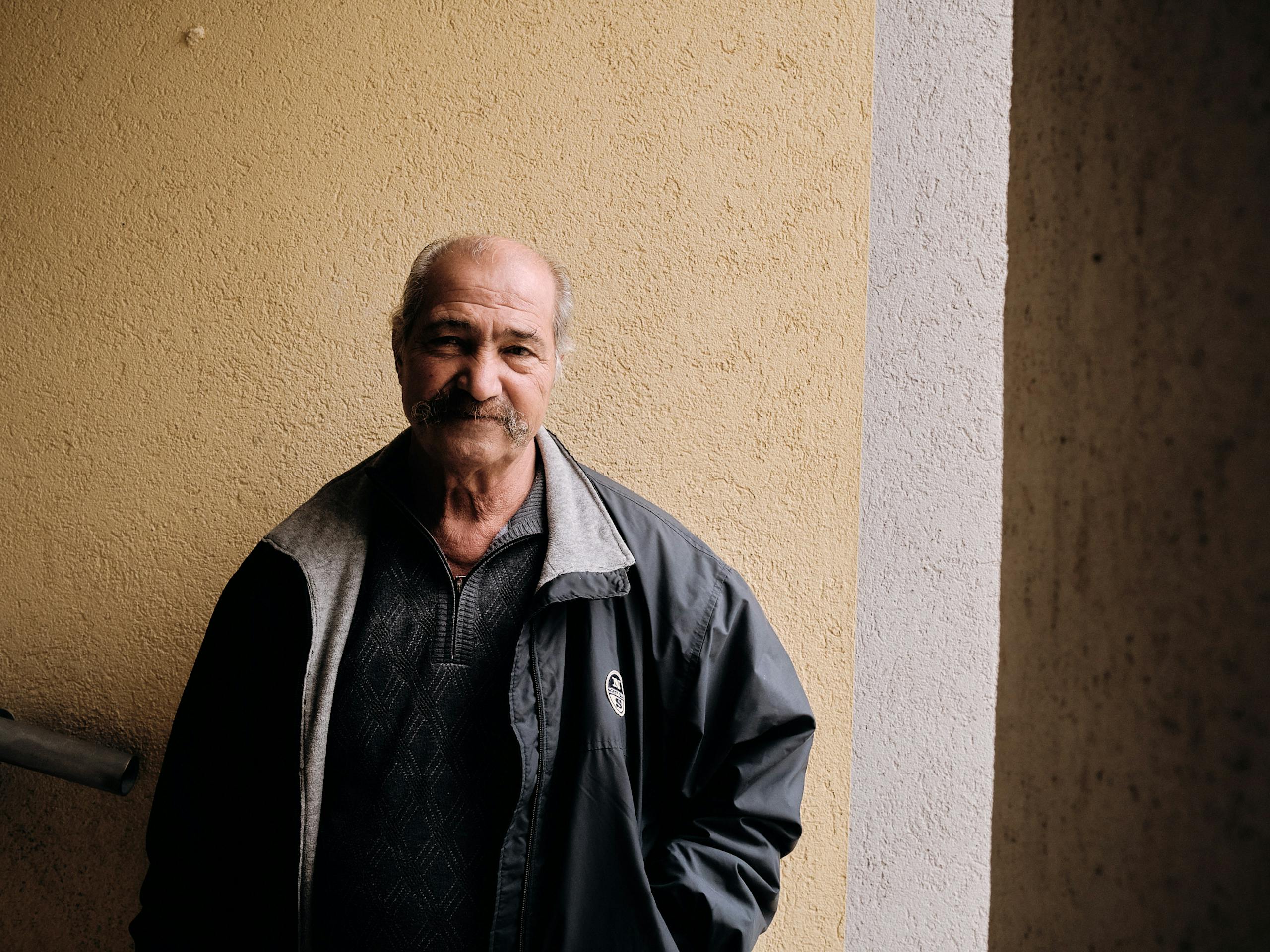 Residents of the Instituto Case Popolari (Institute of Public Housing ICP) at Trapani-Milo, Sicily. December 2021