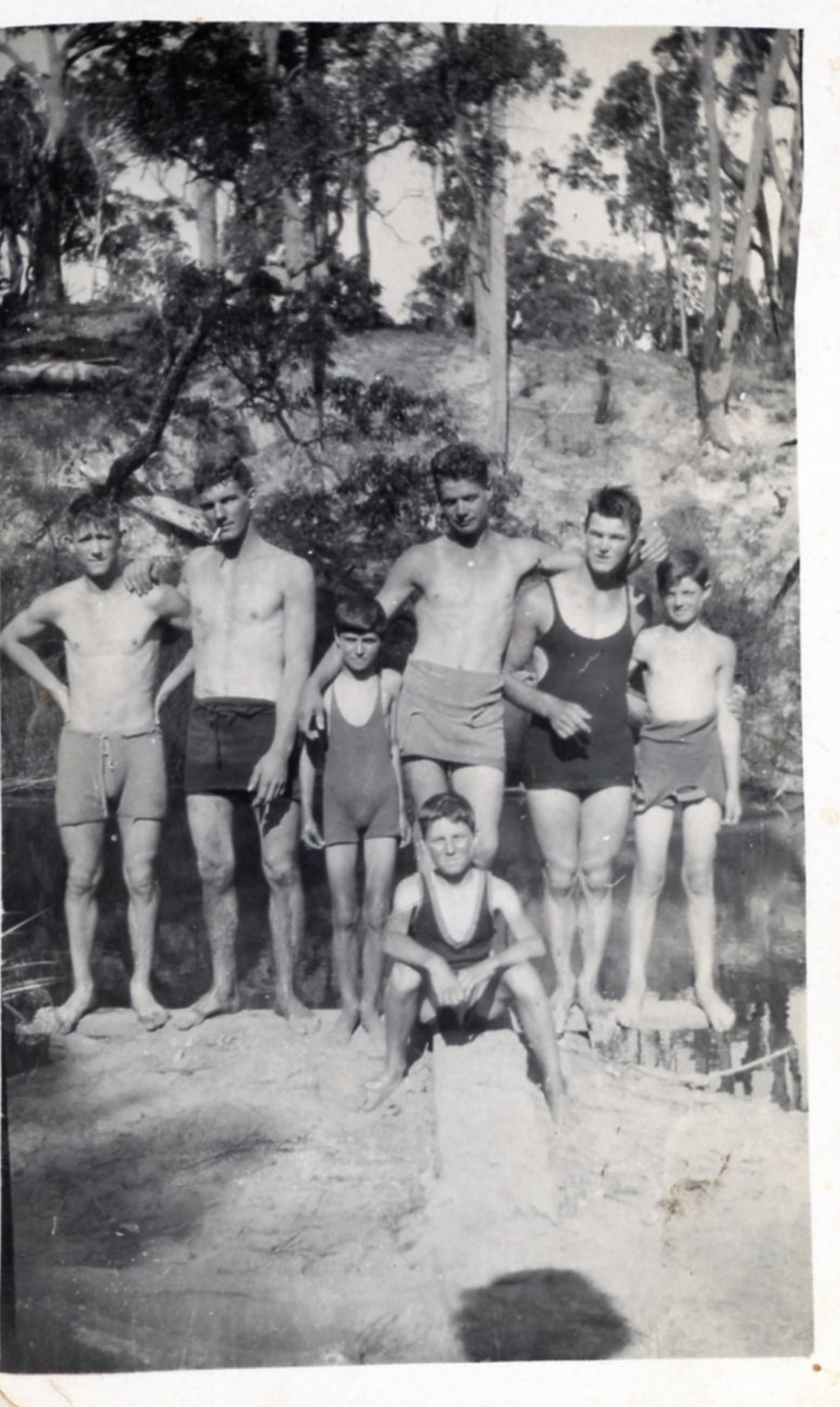 Collie citizens pictured at the Wellington Dam, Western Australia, September 2020 Collie Museum Archive