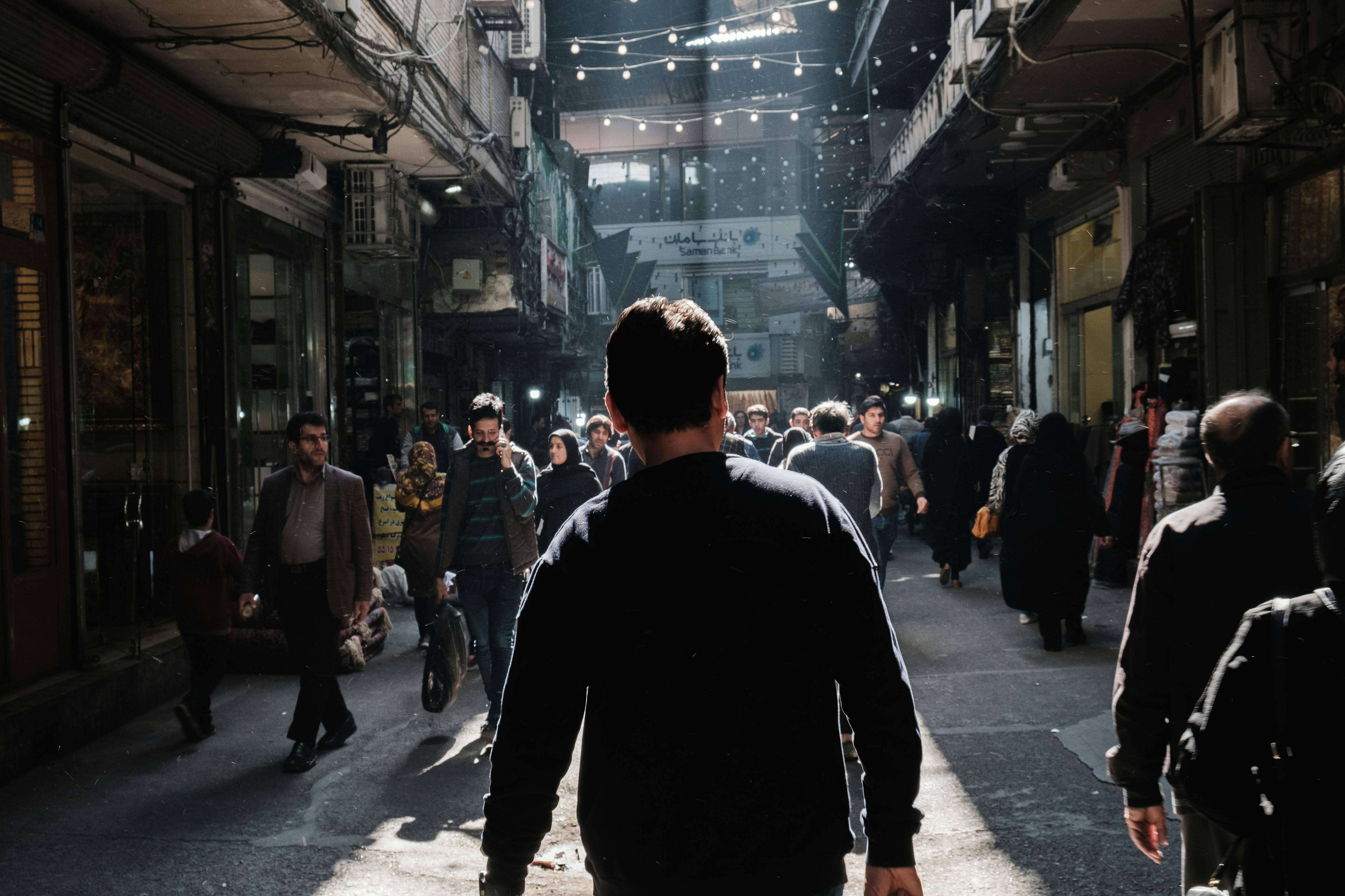 Tehran's Central Bazaar Tehran, Iran. November 2018 Photograph: Guido van Helten
