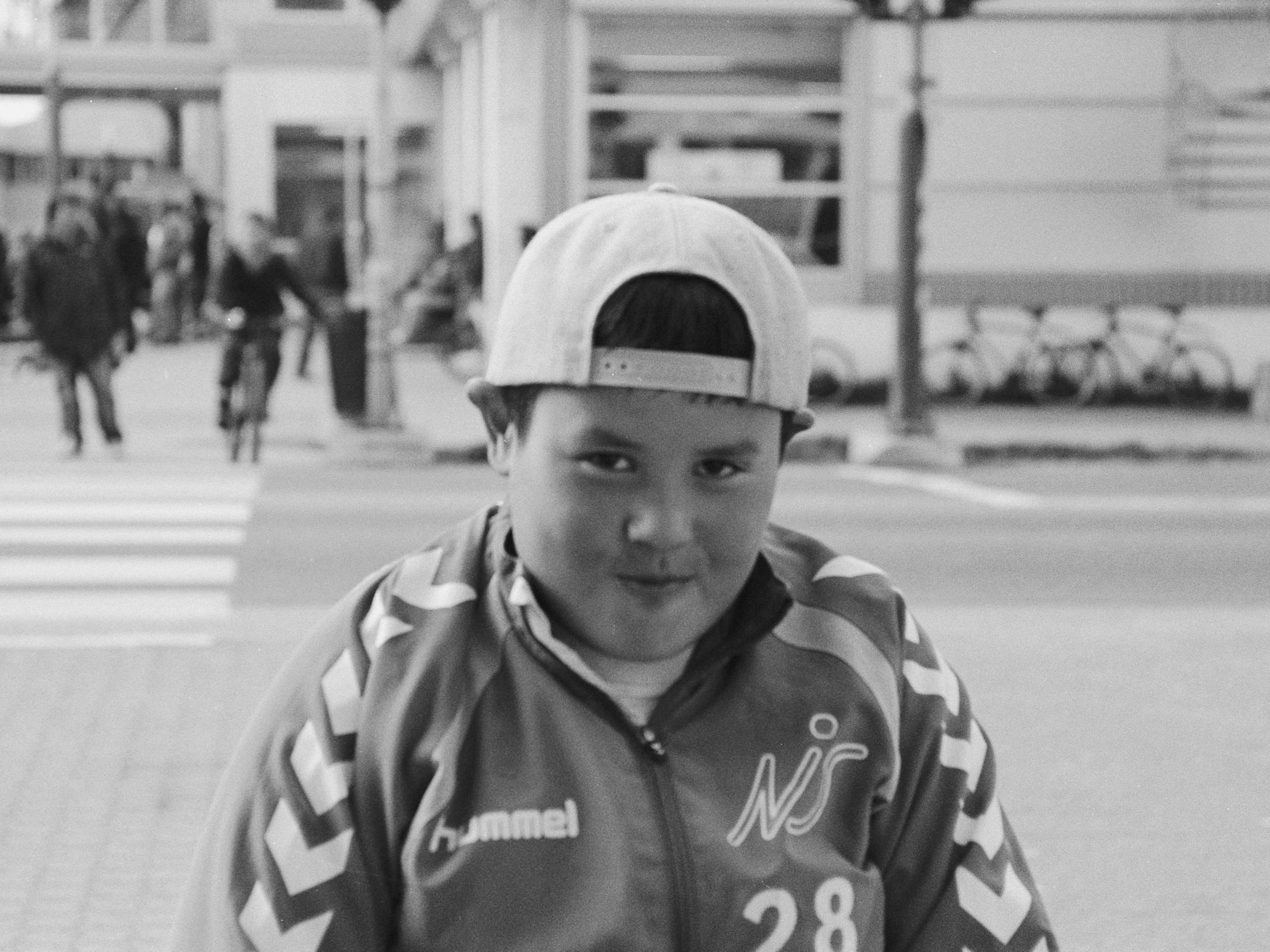 Local cool kid in central Nuuk, Greenland. September 2014 Photograph: Guido van Helten