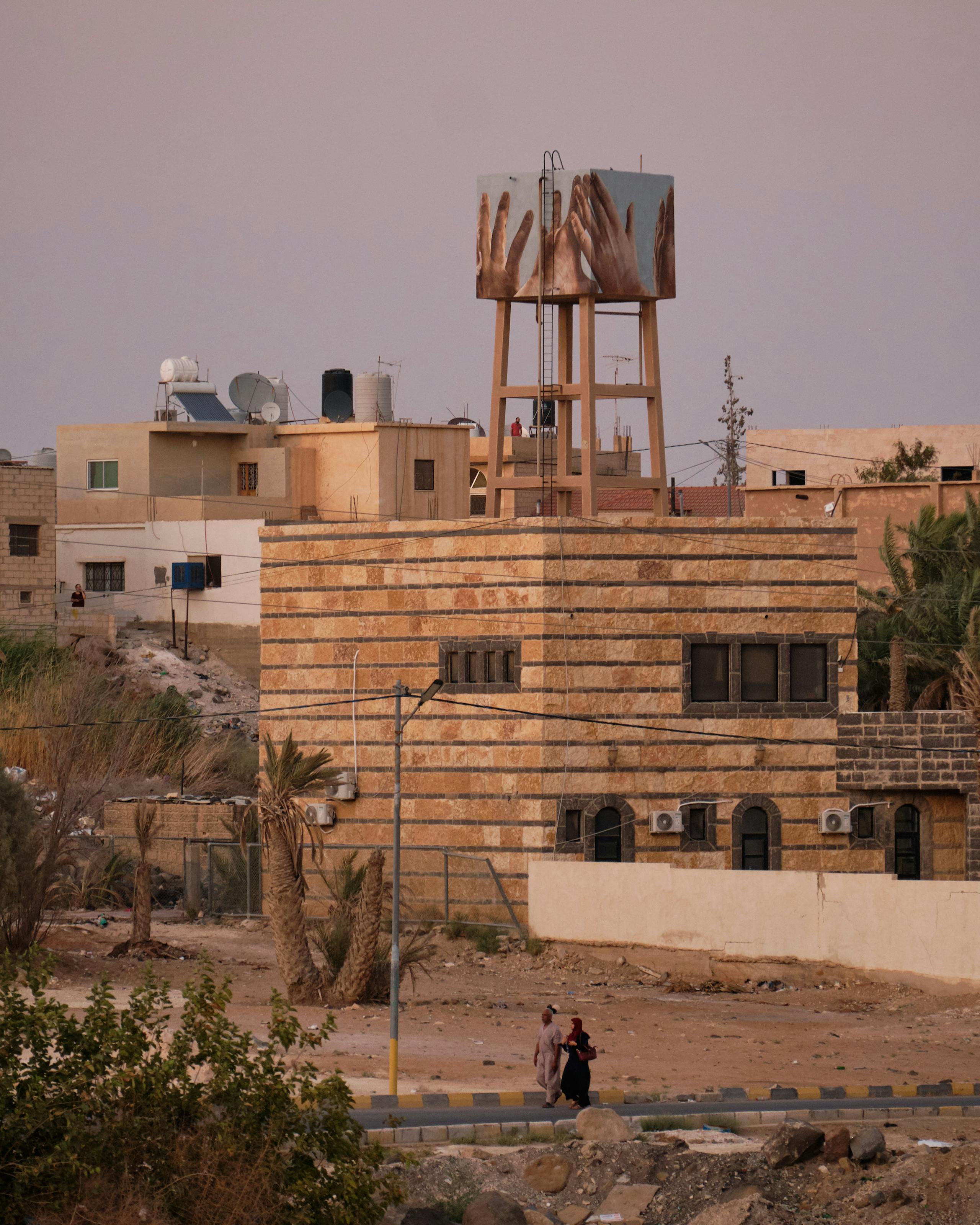 Hold Water I, Azraq, Jordan. August 2019 Photograph: Guido van Helten