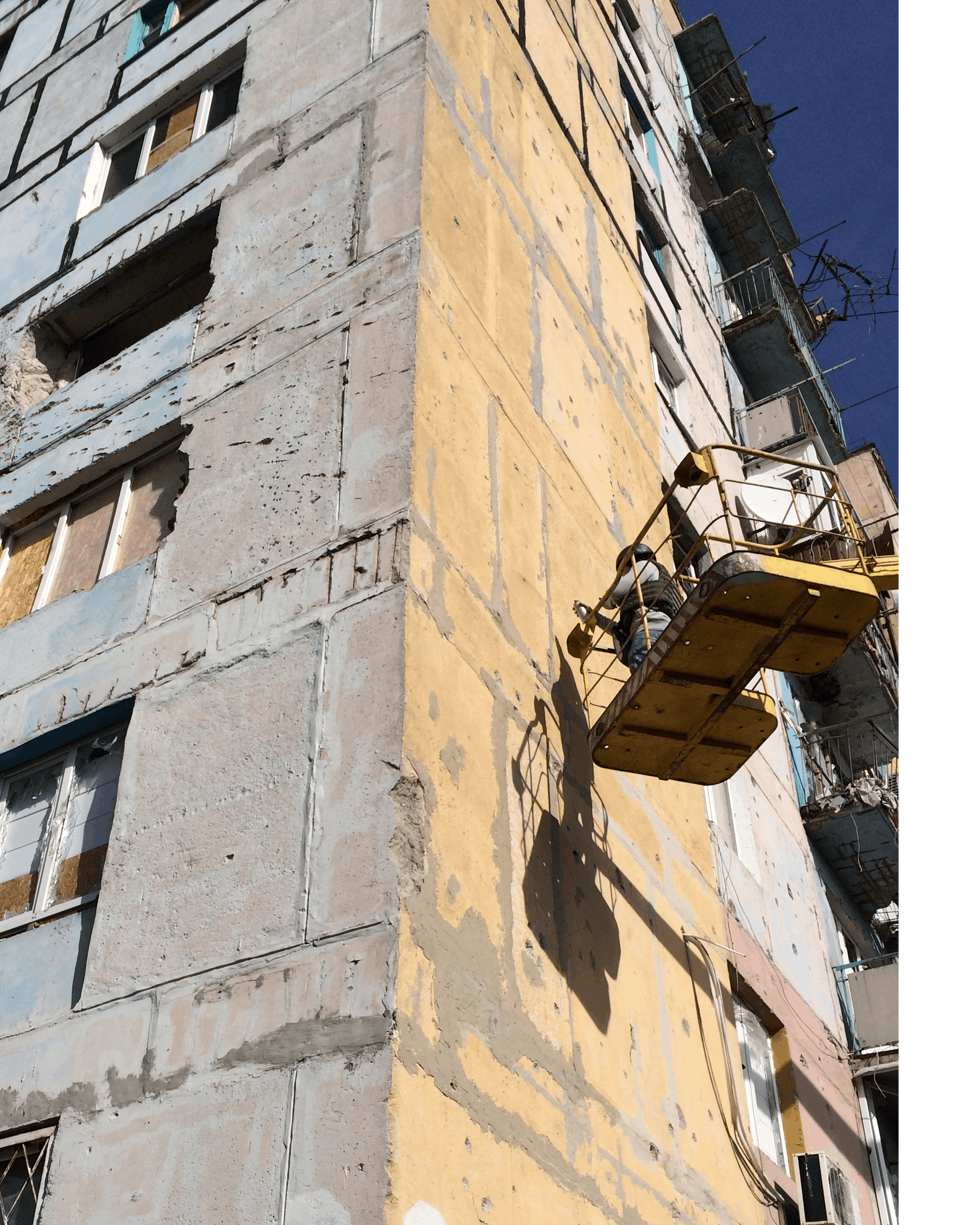 Боже береги авдеевку (God save avdeevka,) Avdeevka, Ukraine. October 2016 Photograph: Anton Kuleba