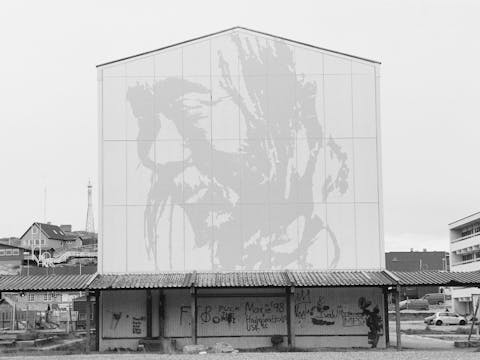 First Layer on the Wall Nuuk, Greenland. September 2014 Photograph: Guido van Helten