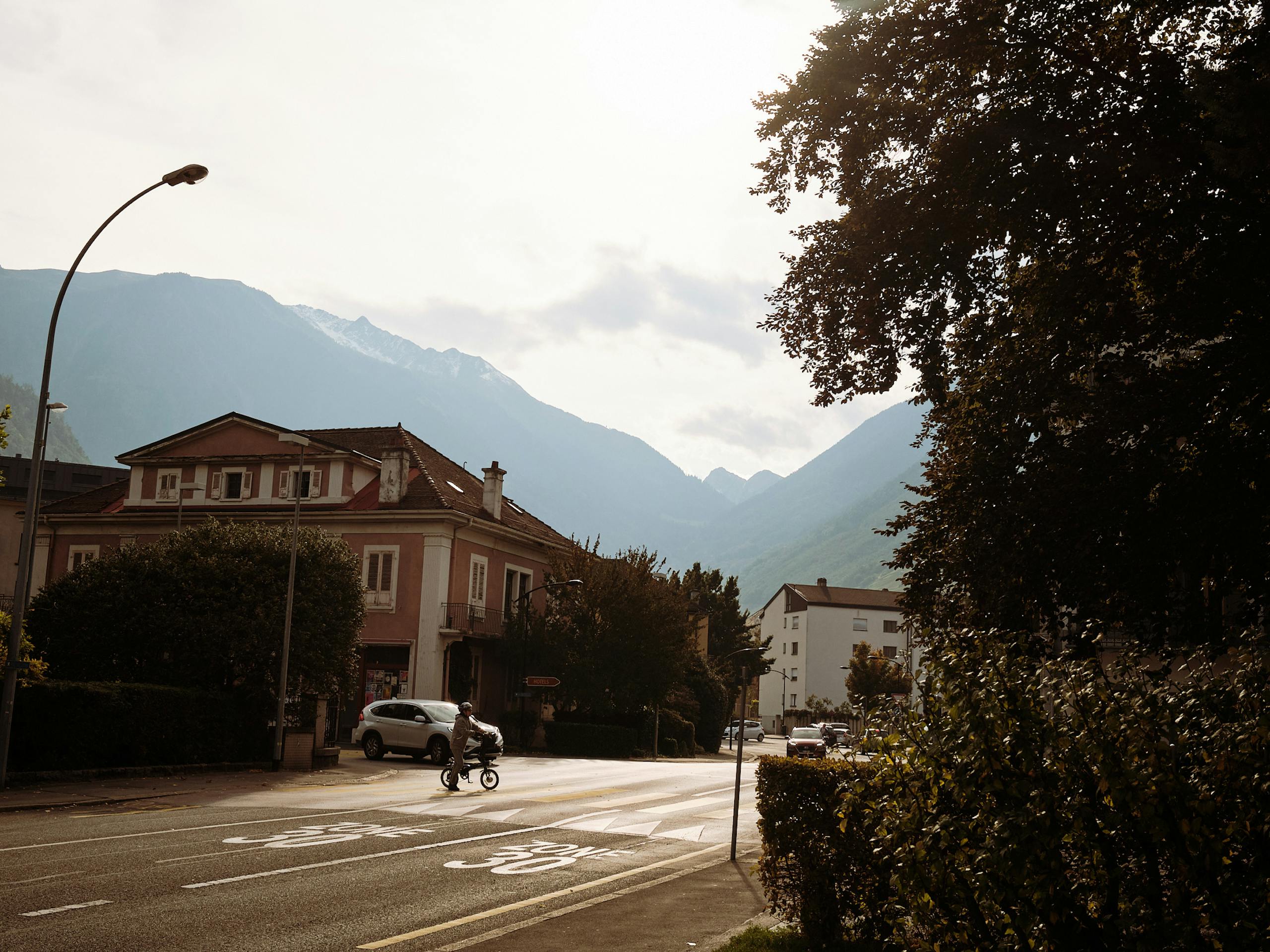 Streets, Martigny, Switzerland. October 2021