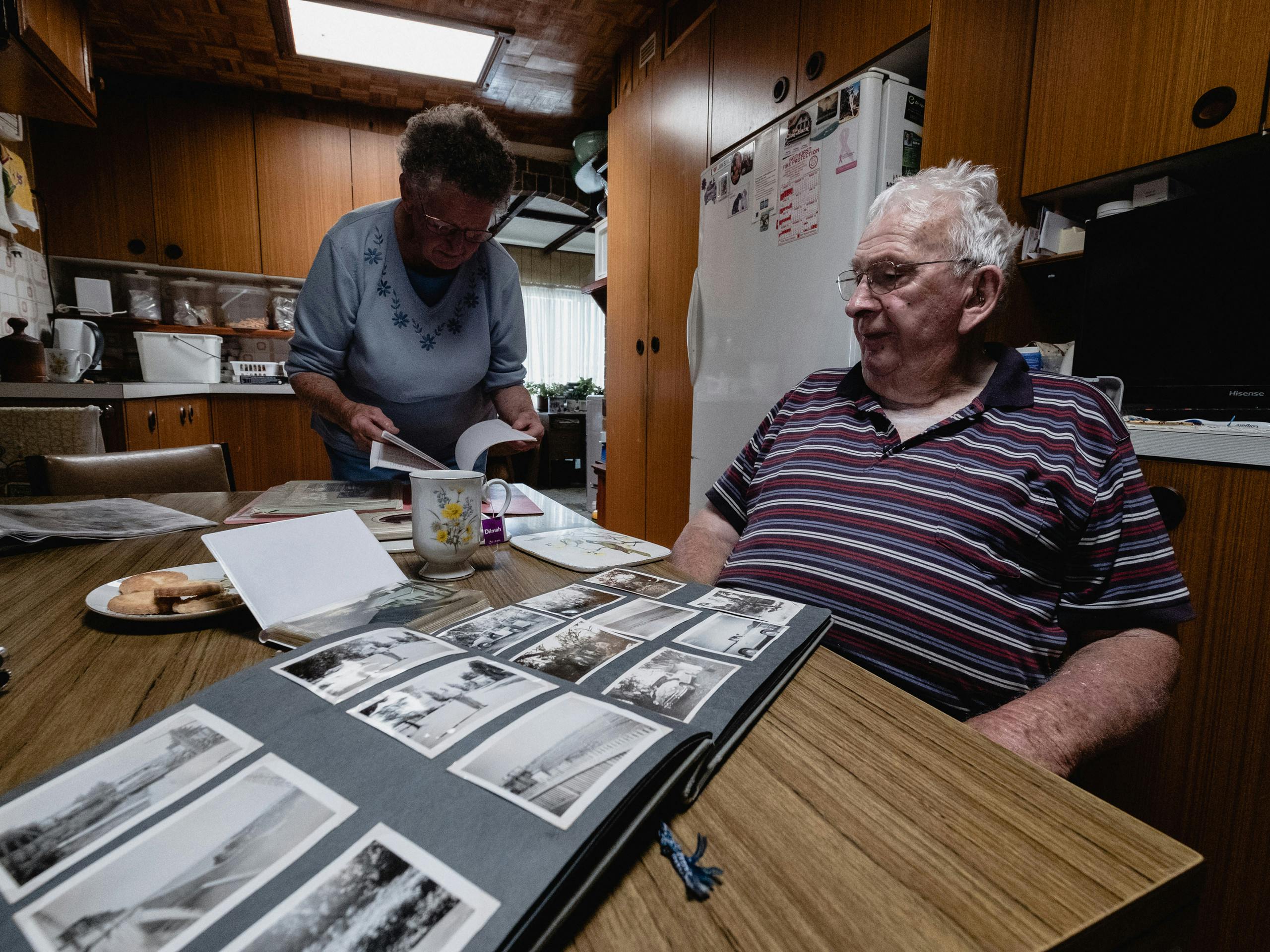 Jack and Mary Abbott in their home Portland, NSW, Australia. May 2018 Photographs: Guido van Helten
