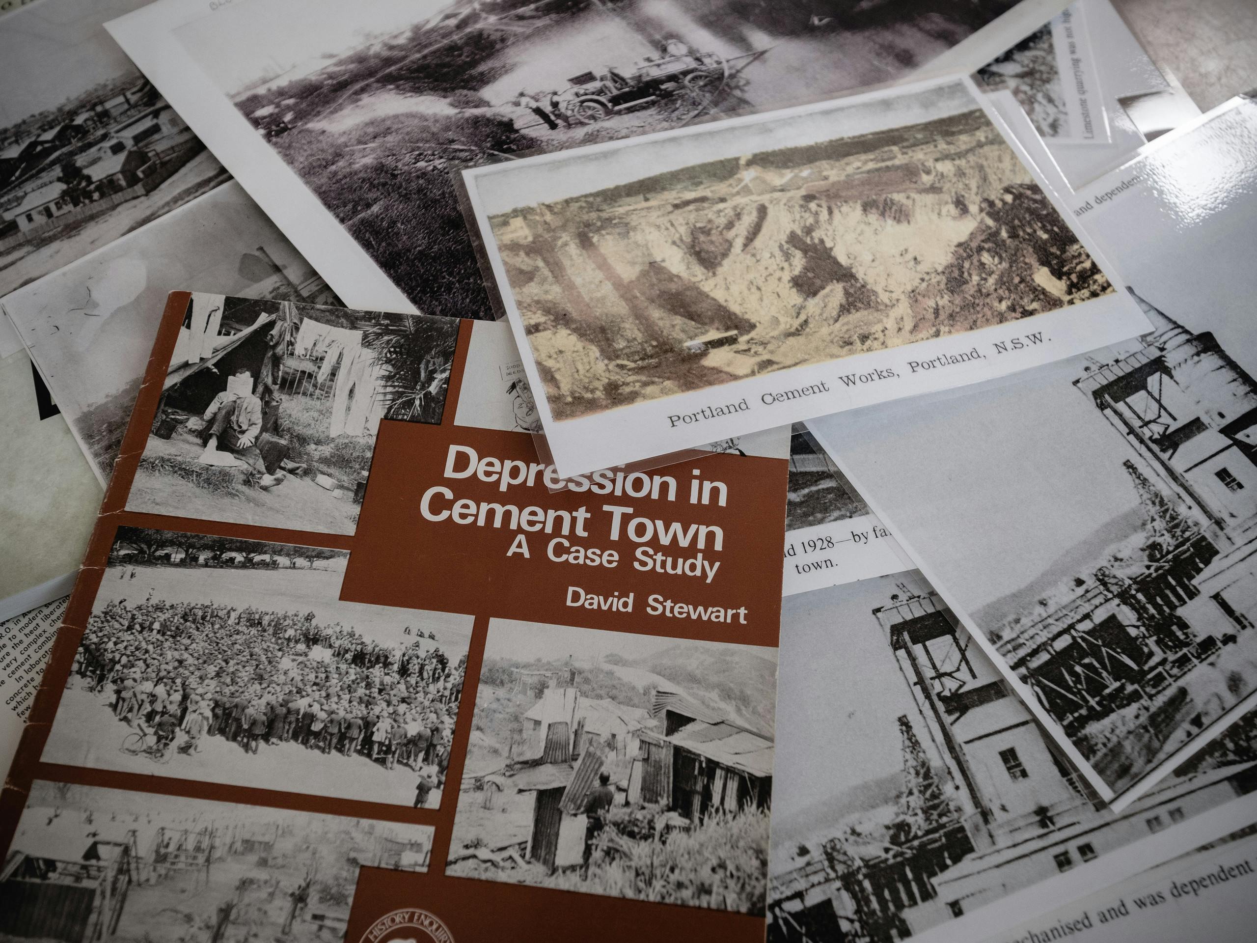 Postcards, images and nostalgia shared during a visit to a local resident Portland, NSW, Australia. May 2018 Photographs: Guido van Helten