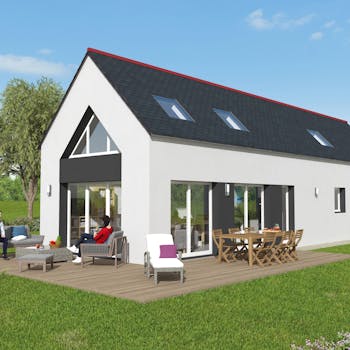 Maison plain pied traditionnelle: MT32
