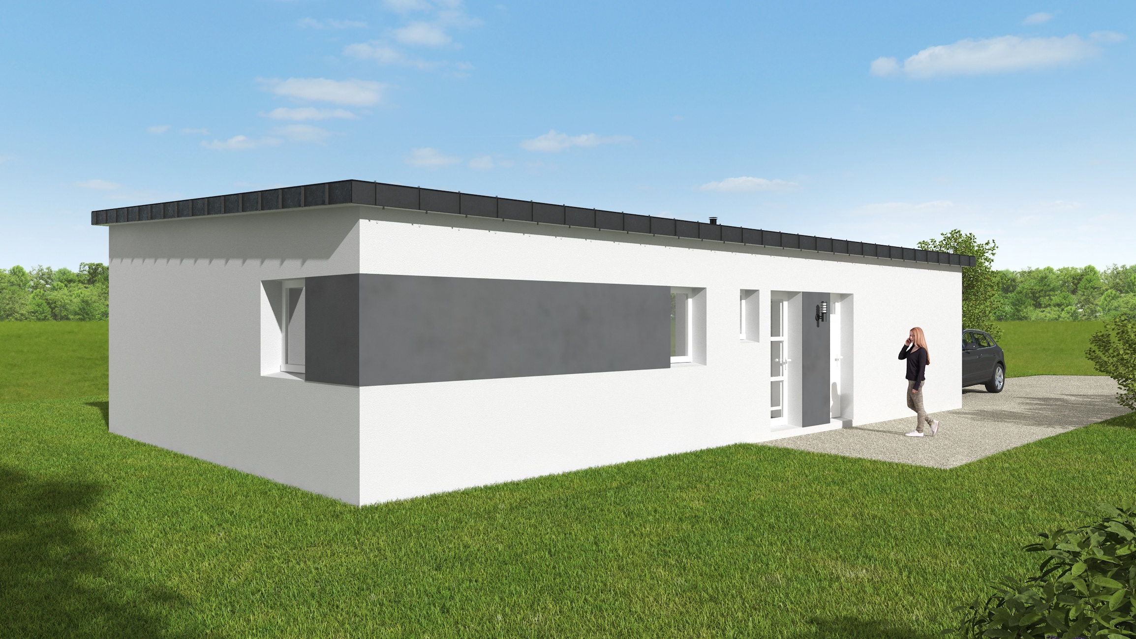 Maison plain pied contemporaine: MC10