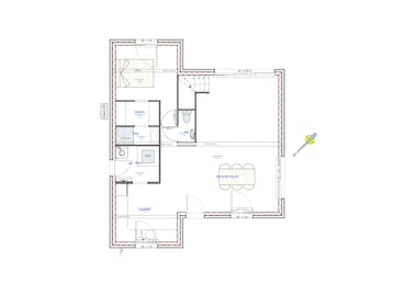 Vue en plan du rez-de-chaussée