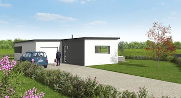 Maison plain pied contemporaine: MC13