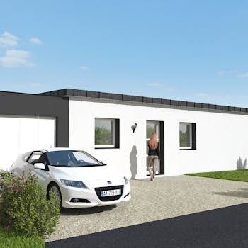 Maison plain pied contemporaine: MC23