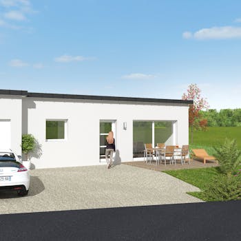 Maison plain pied contemporaine: MC12