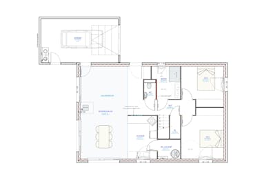 Vue en plan du rez-de-chaussée