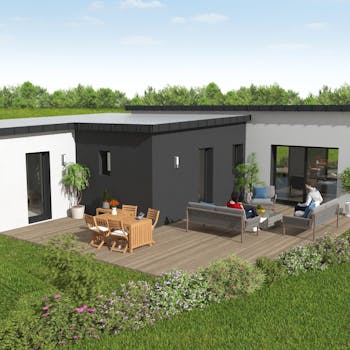 Maison plain pied contemporaine: MC25