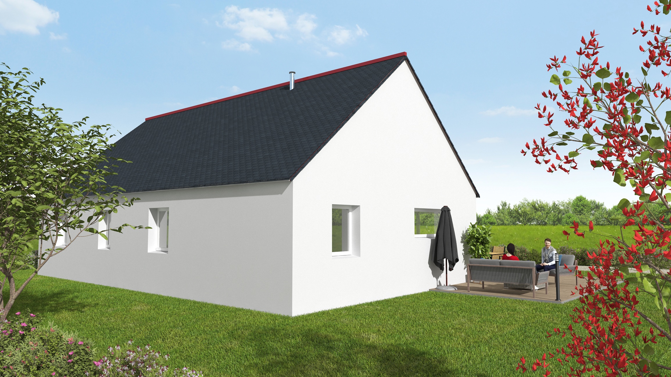 Maison plain pied traditionnelle: MT23