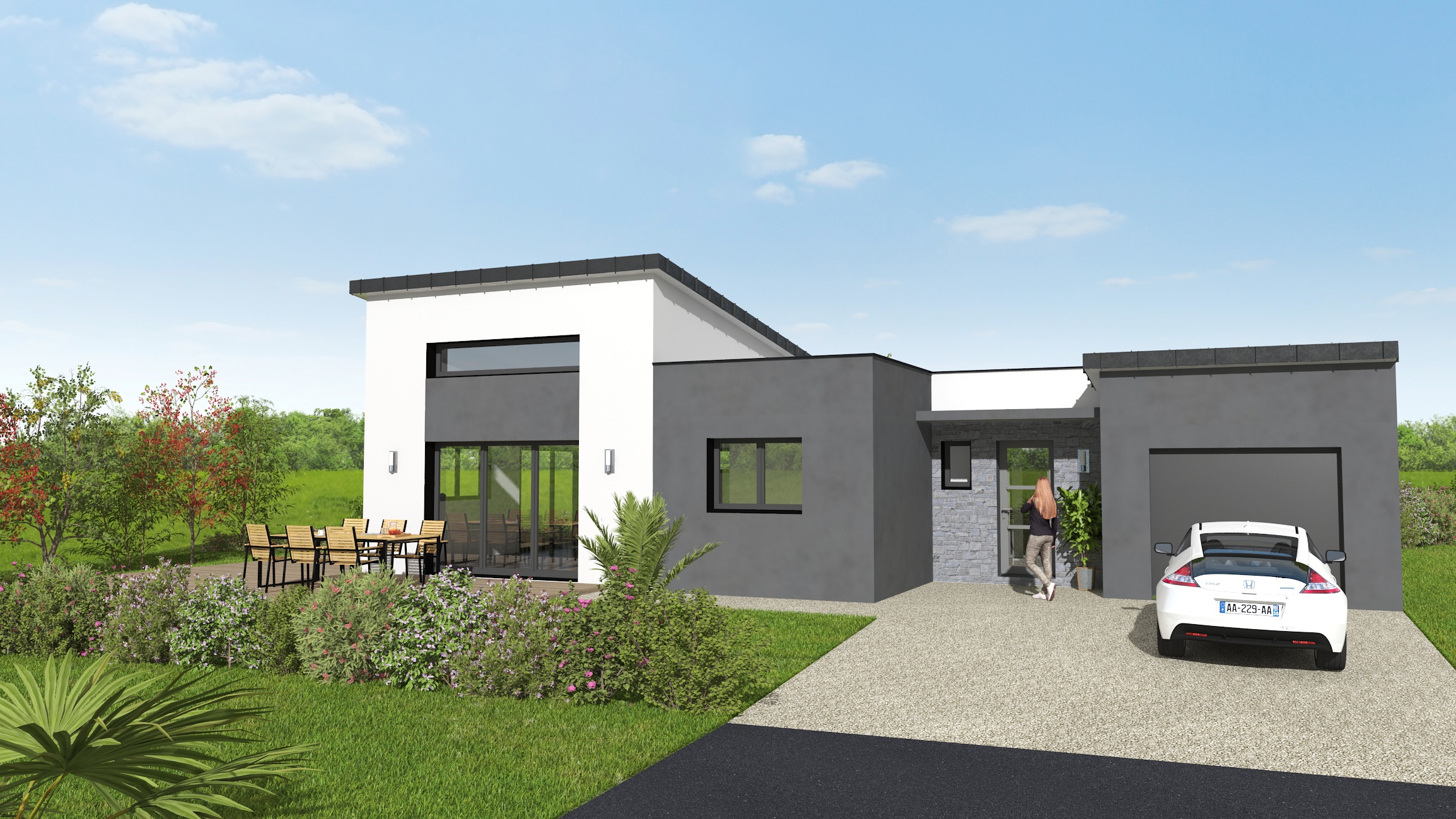 Maison plain pied contemporaine: MC14