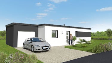 Maison plain pied contemporaine: MC24