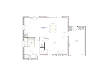 Vue en plan de l'étage