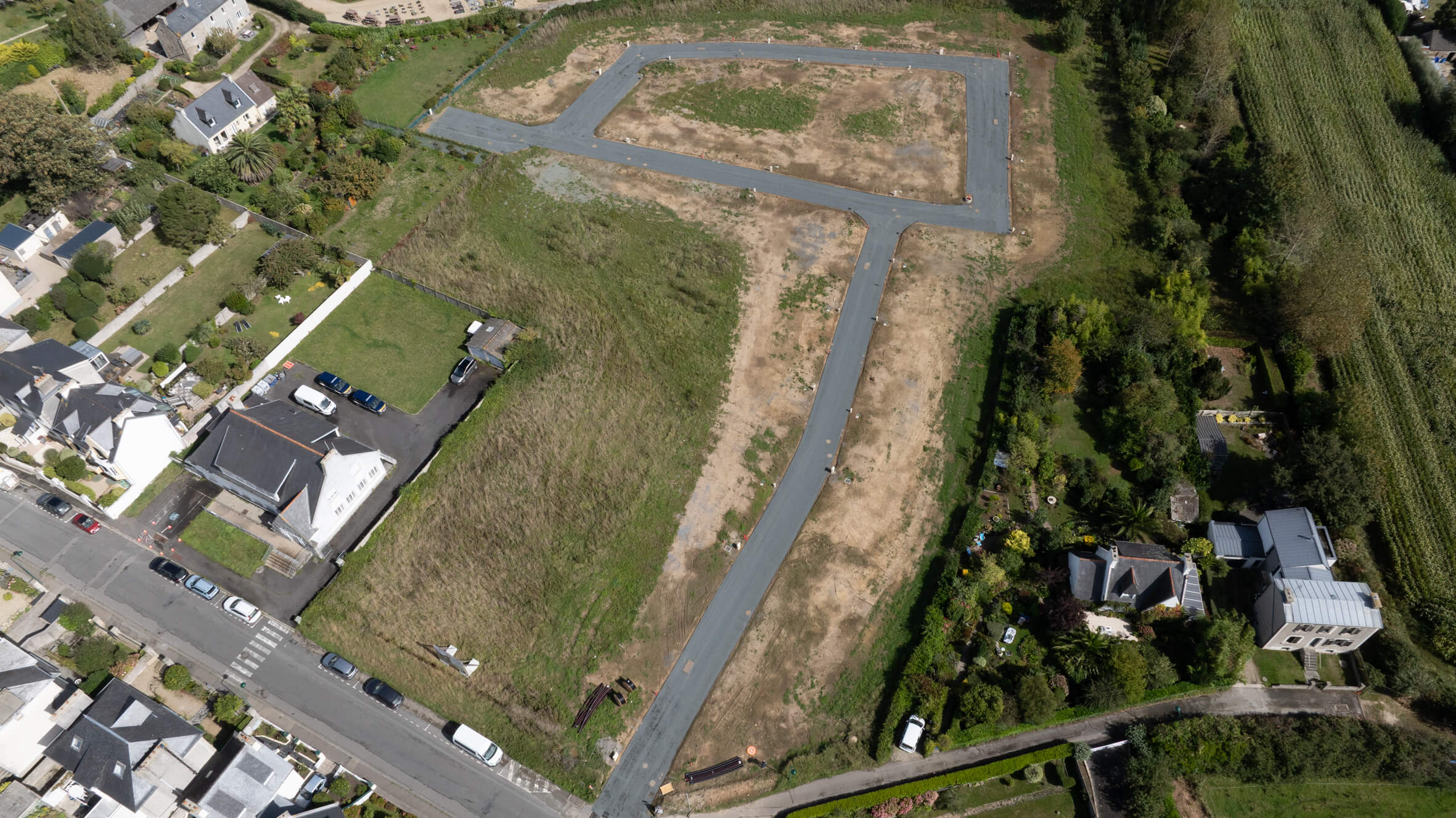 Terrain avec la voirie Guillerm Aménagement